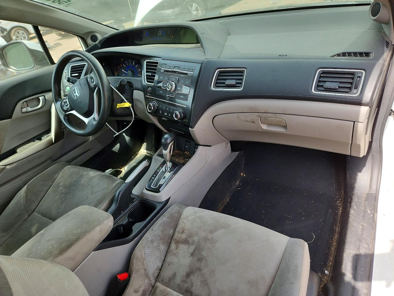 2013 Honda Civic Lx White vin: 2HGFG3B53DH509177