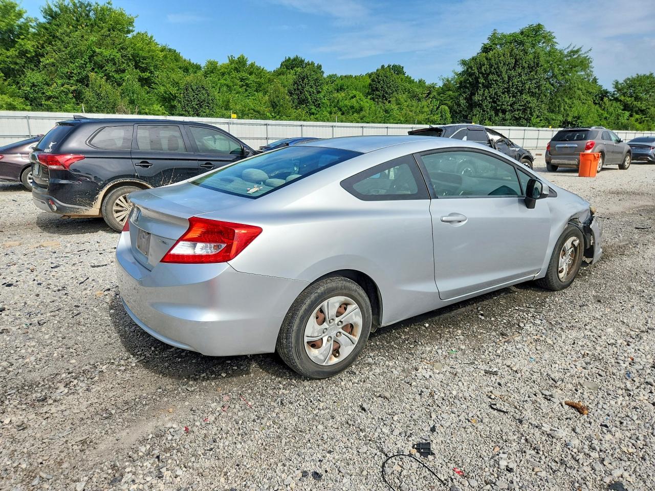2013 Honda Civic Lx Silver vin: 2HGFG3B53DH512886