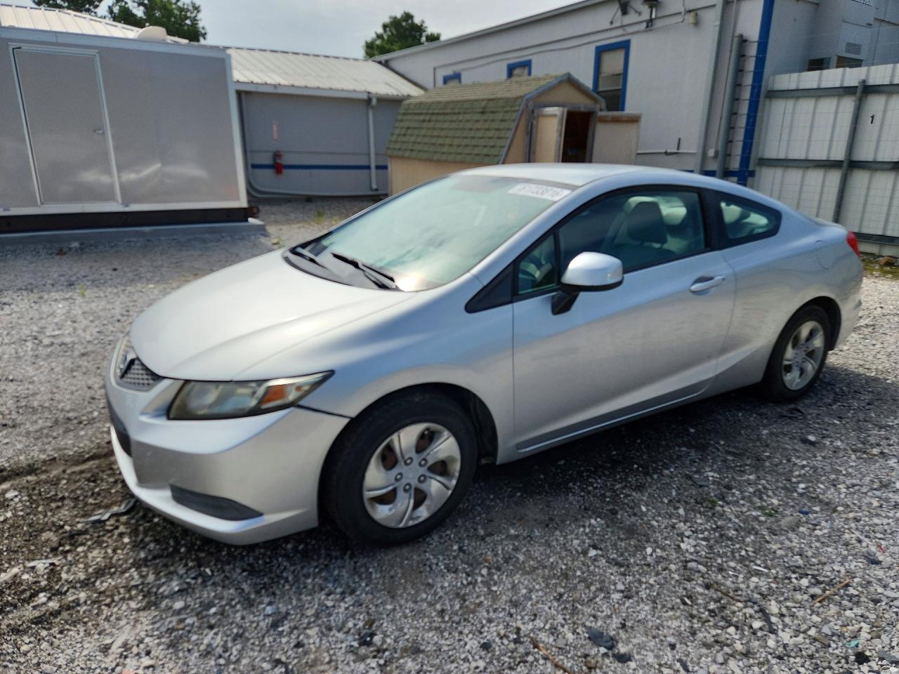 2013 Honda Civic Lx Silver vin: 2HGFG3B53DH512886