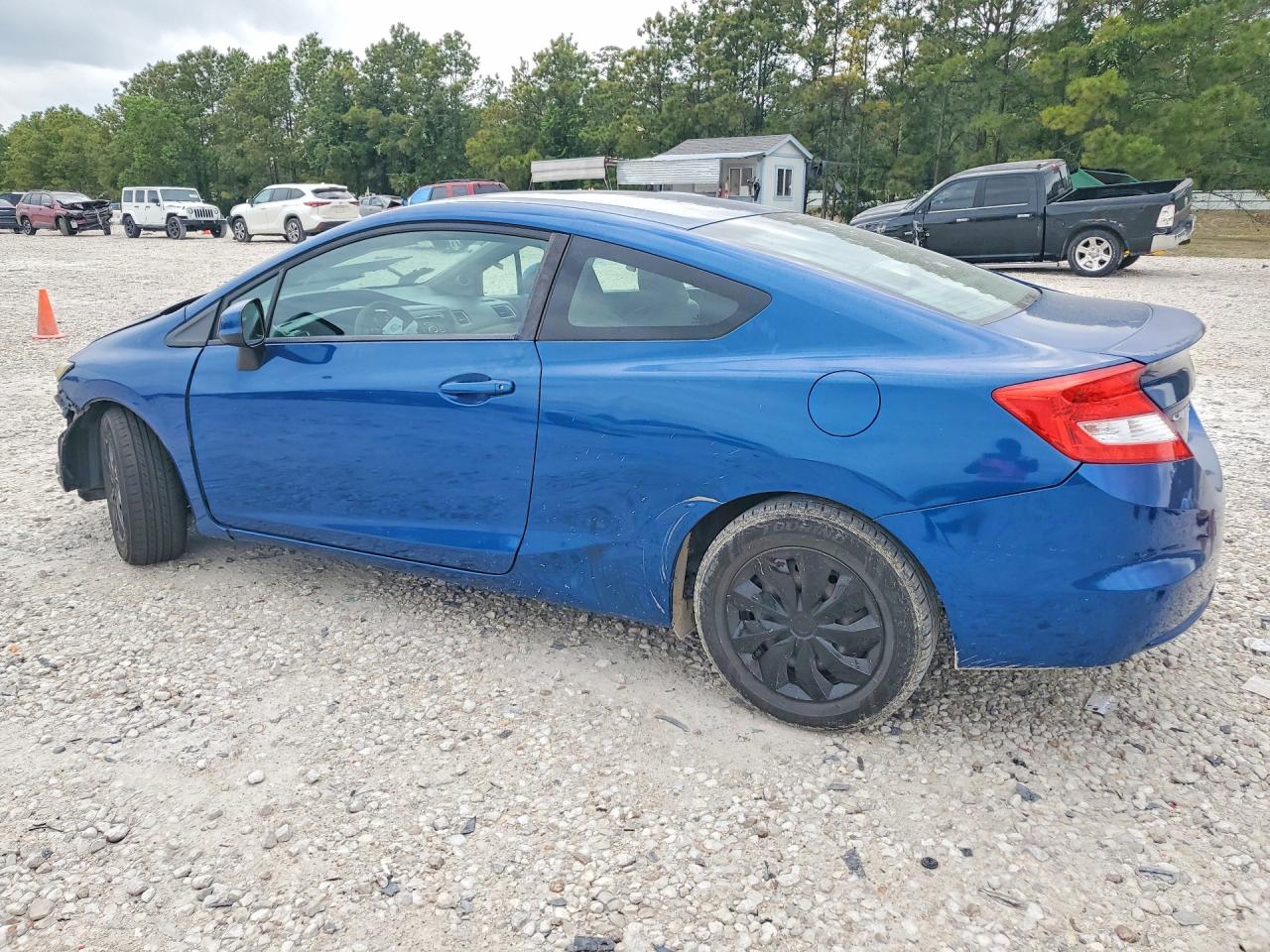 2013 Honda Civic Lx Blue vin: 2HGFG3B53DH514895