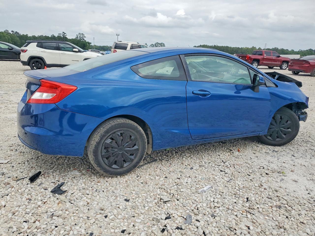 2013 Honda Civic Lx Blue vin: 2HGFG3B53DH514895