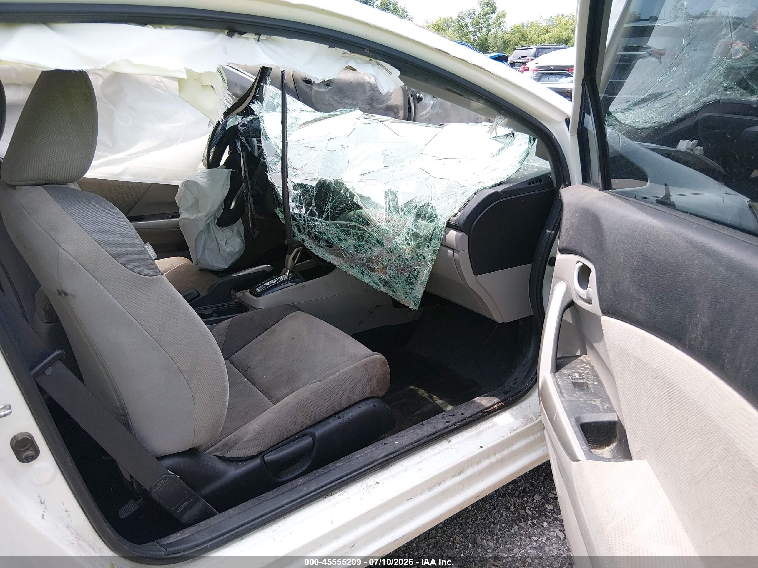 2013 Honda Civic Lx White vin: 2HGFG3B53DH521006