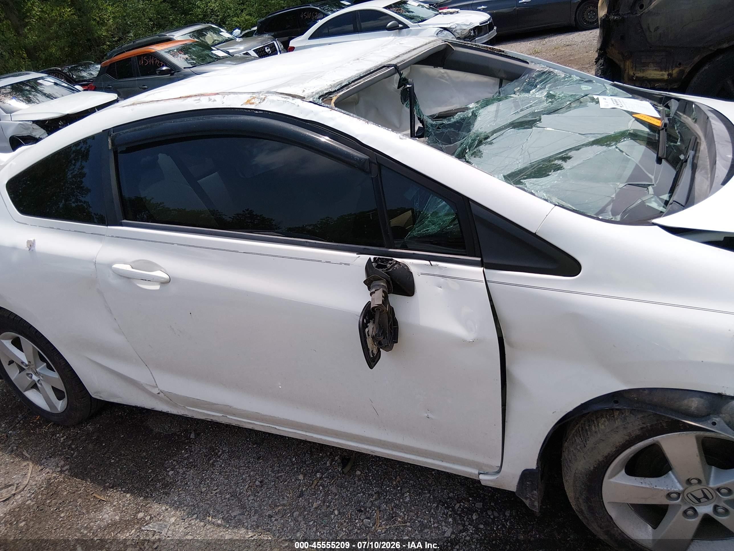 2013 Honda Civic Lx White vin: 2HGFG3B53DH521006