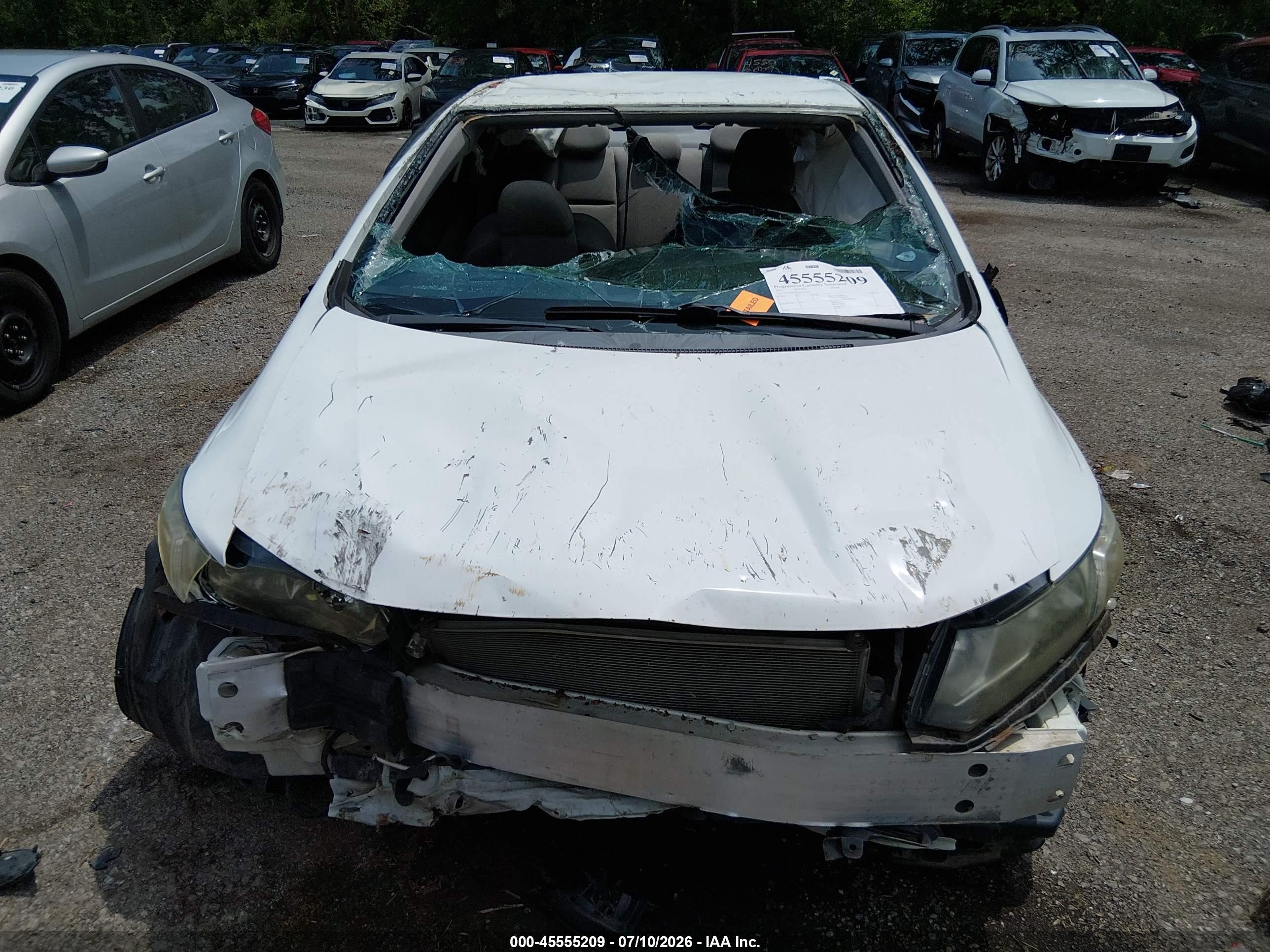 2013 Honda Civic Lx White vin: 2HGFG3B53DH521006