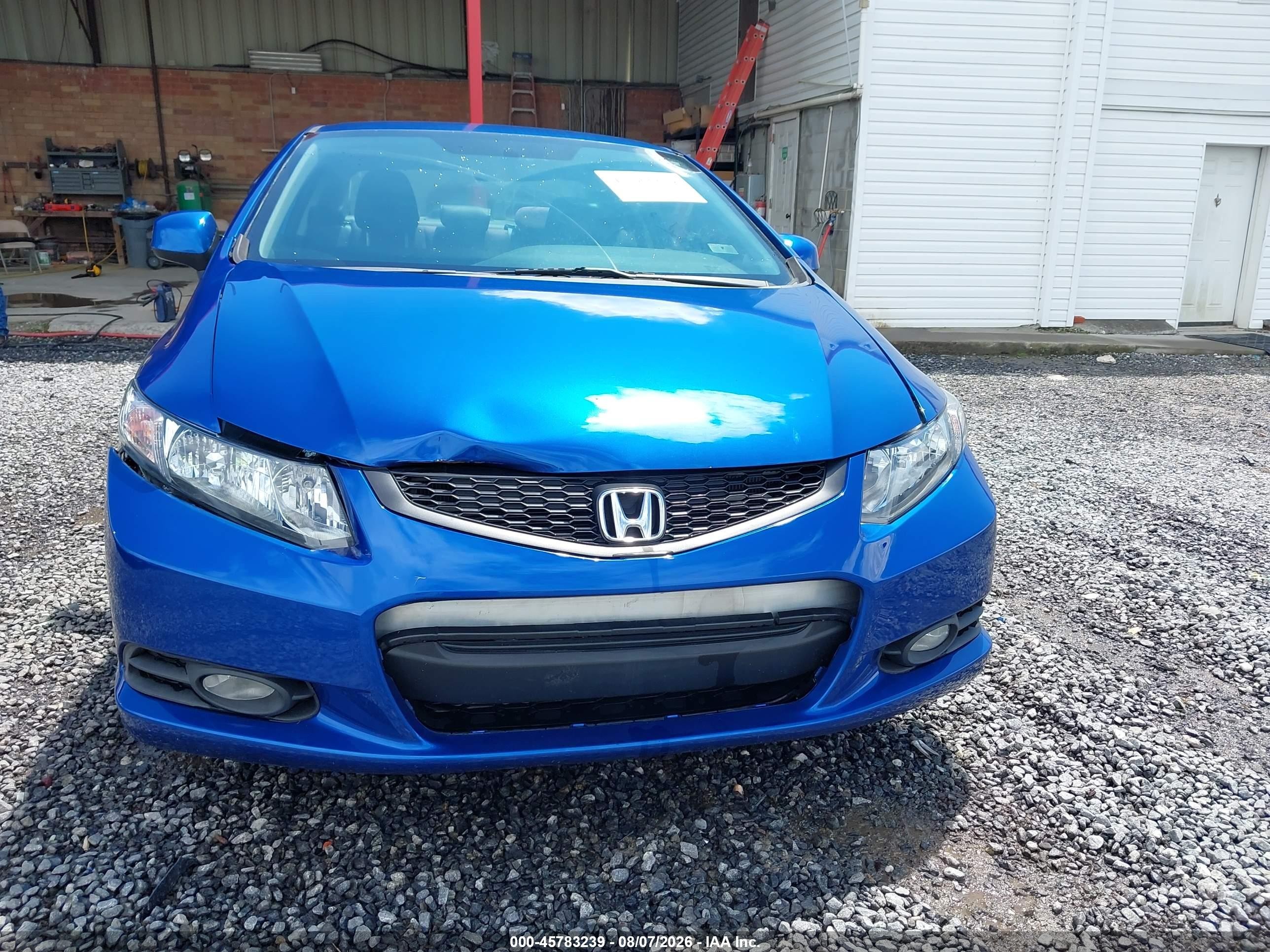 2013 Honda Civic Lx Blue vin: 2HGFG3B53DH522799
