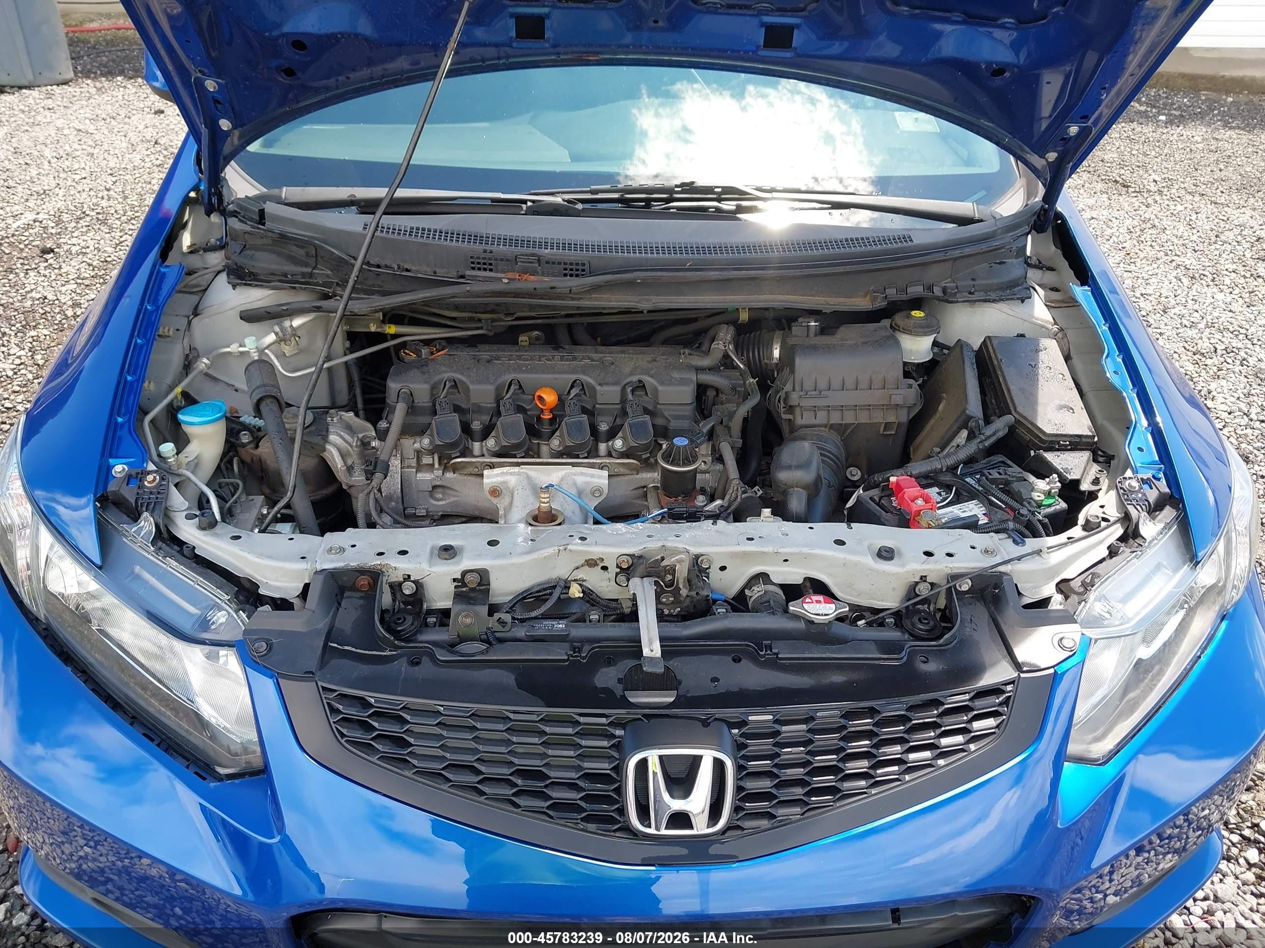 2013 Honda Civic Lx Blue vin: 2HGFG3B53DH522799