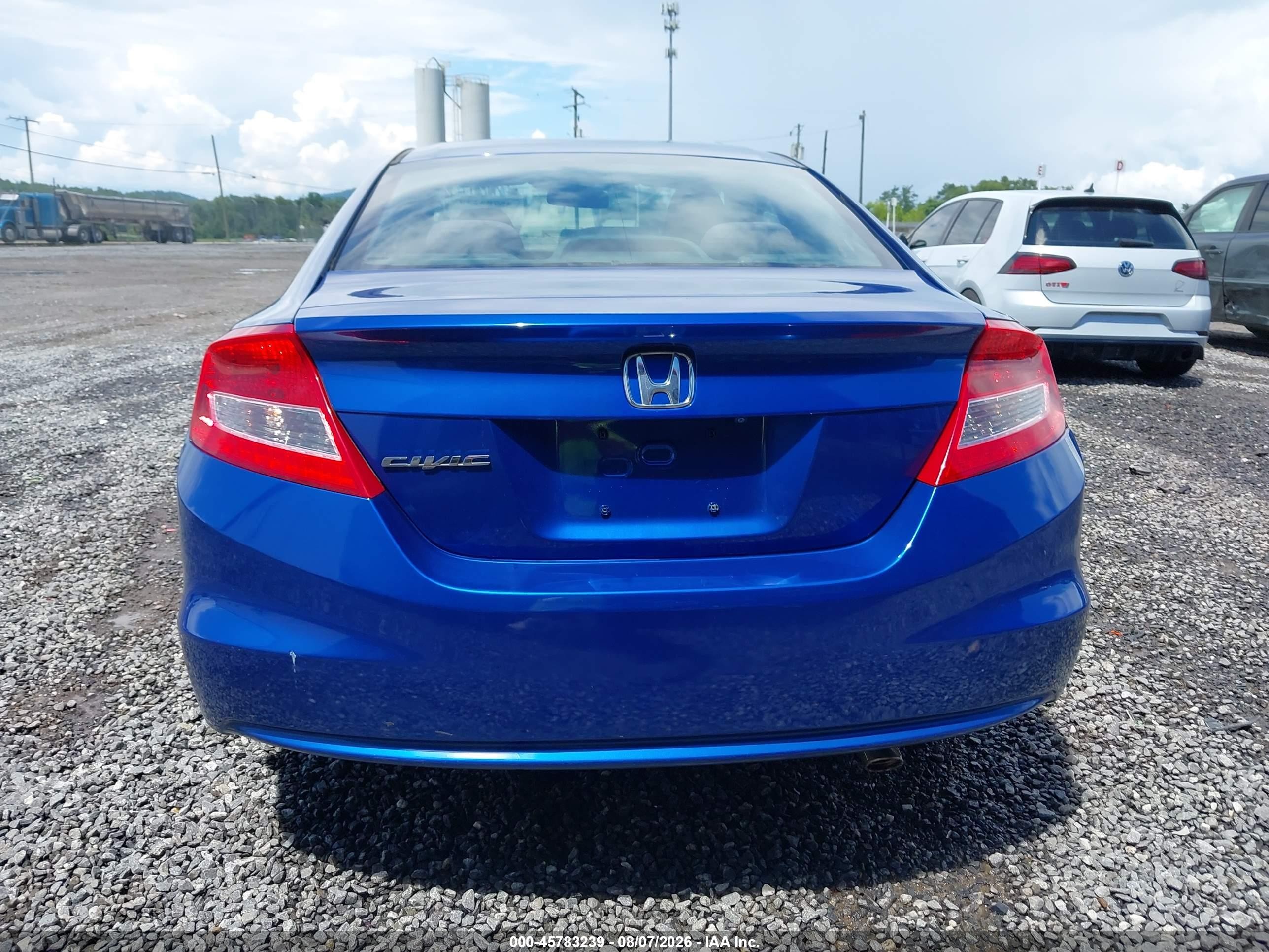 2013 Honda Civic Lx Blue vin: 2HGFG3B53DH522799