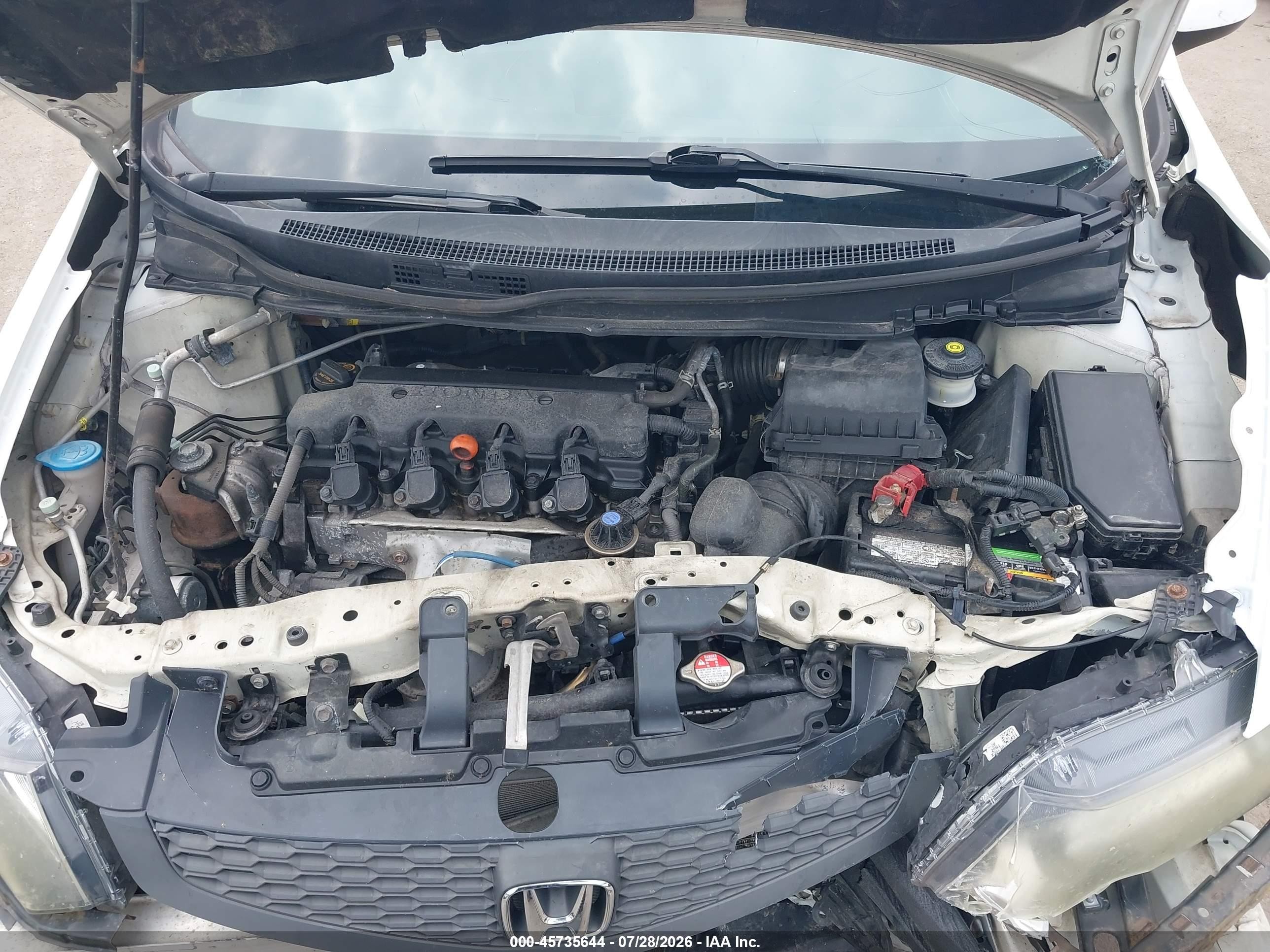 2013 Honda Civic Lx White vin: 2HGFG3B53DH522950