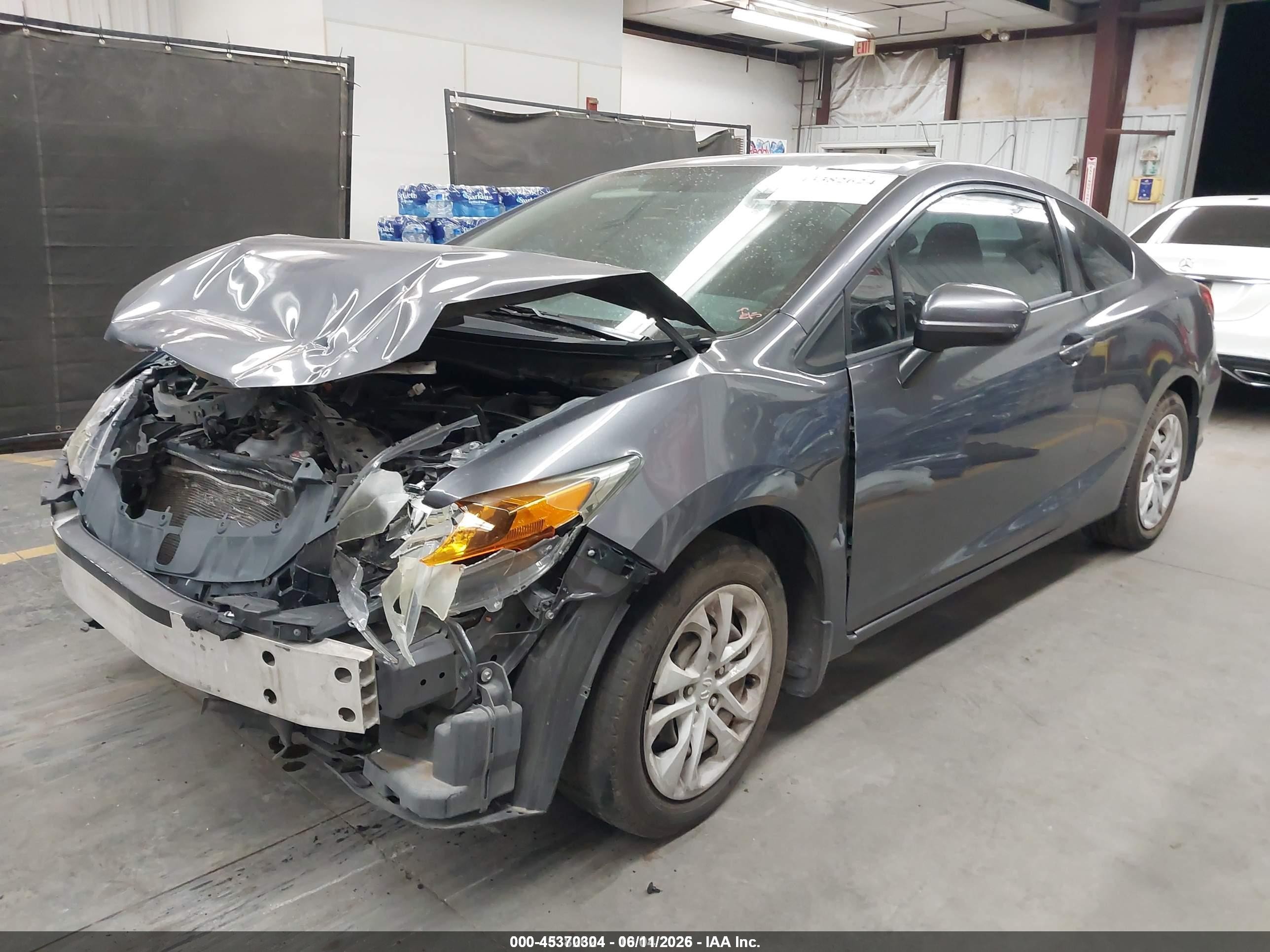 2014 Honda Civic Lx Gray vin: 2HGFG3B53EH506216