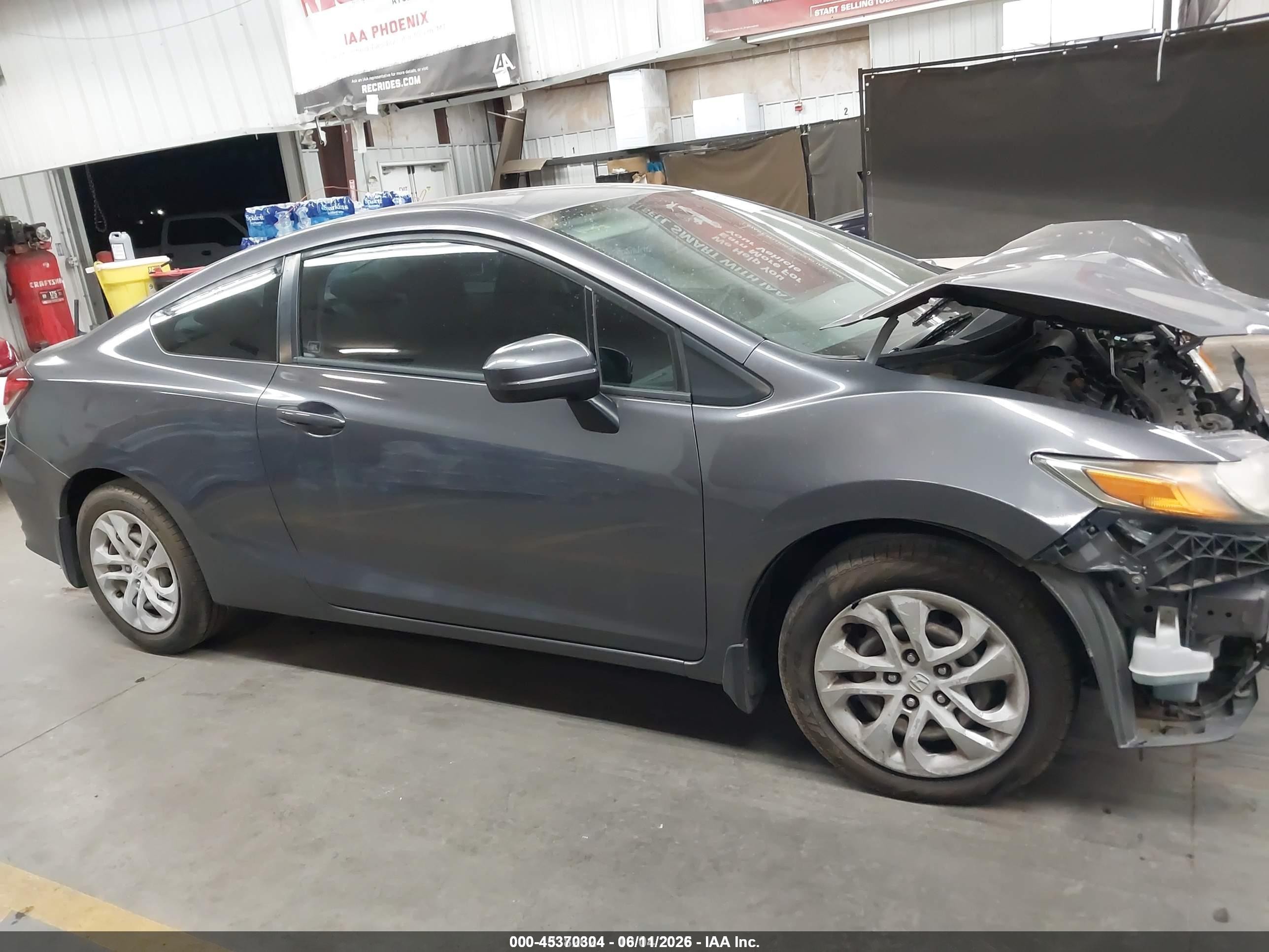 2014 Honda Civic Lx Gray vin: 2HGFG3B53EH506216