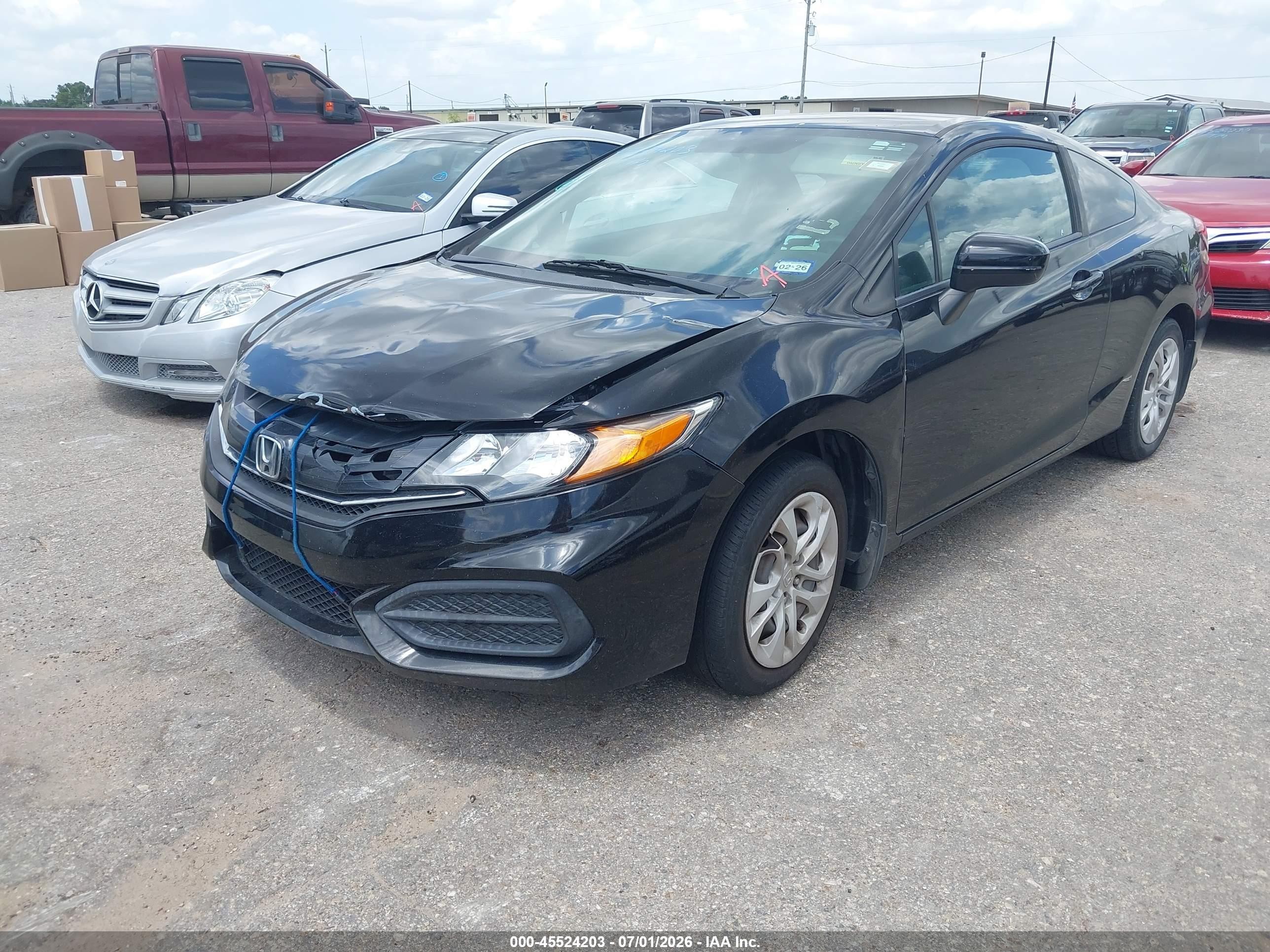 2014 Honda Civic Lx Black vin: 2HGFG3B53EH512324