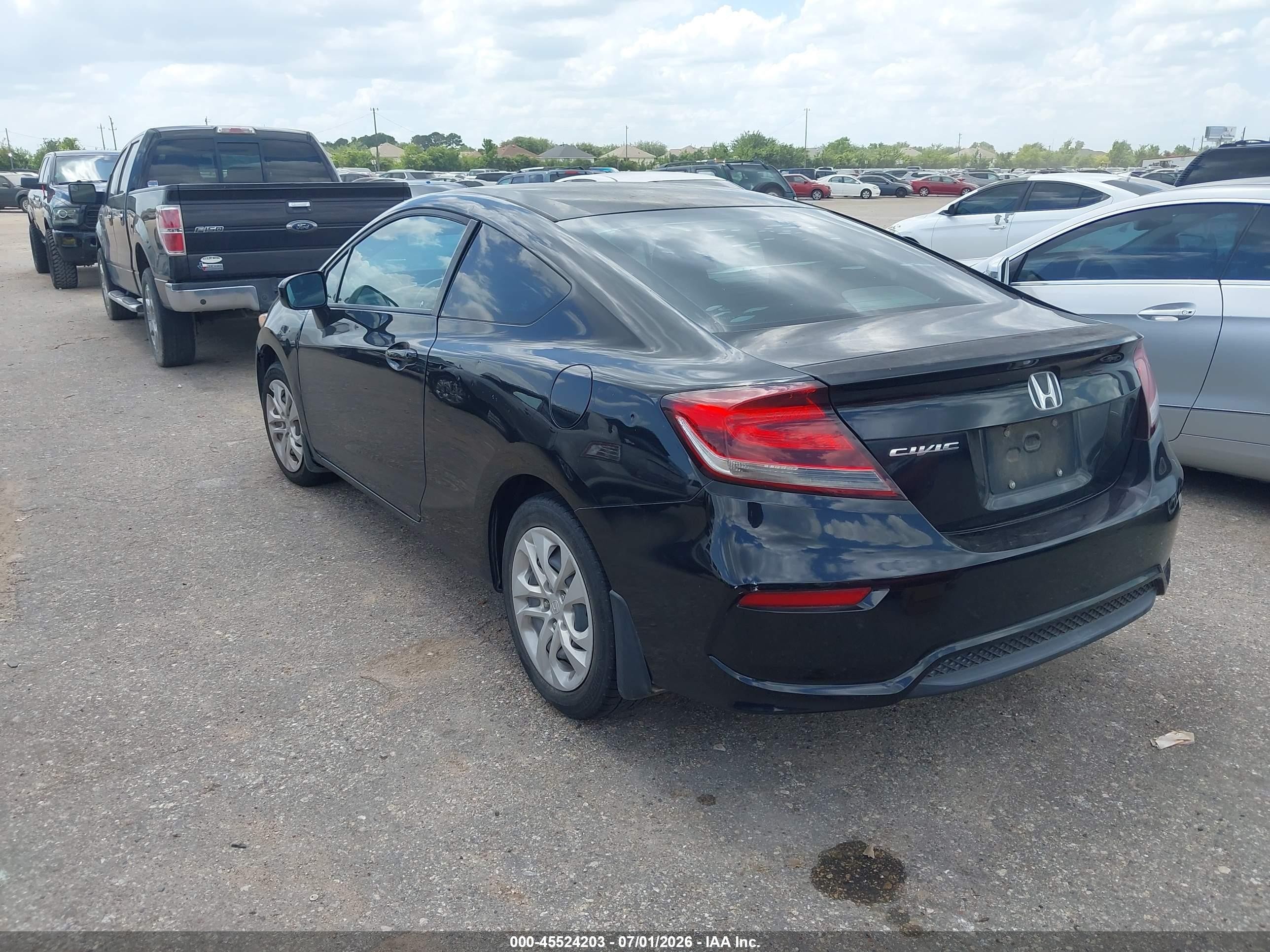 2014 Honda Civic Lx Black vin: 2HGFG3B53EH512324