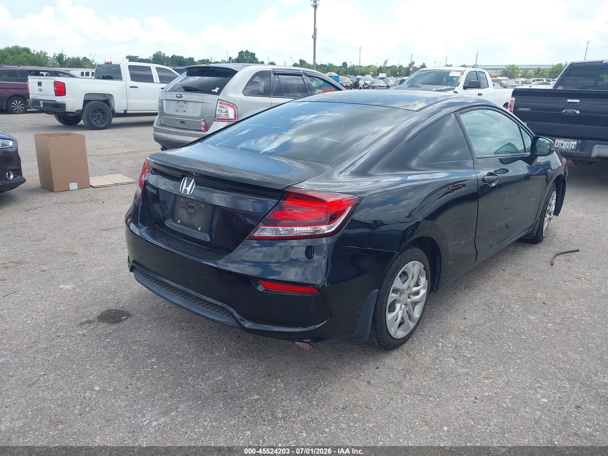 2014 Honda Civic Lx Black vin: 2HGFG3B53EH512324