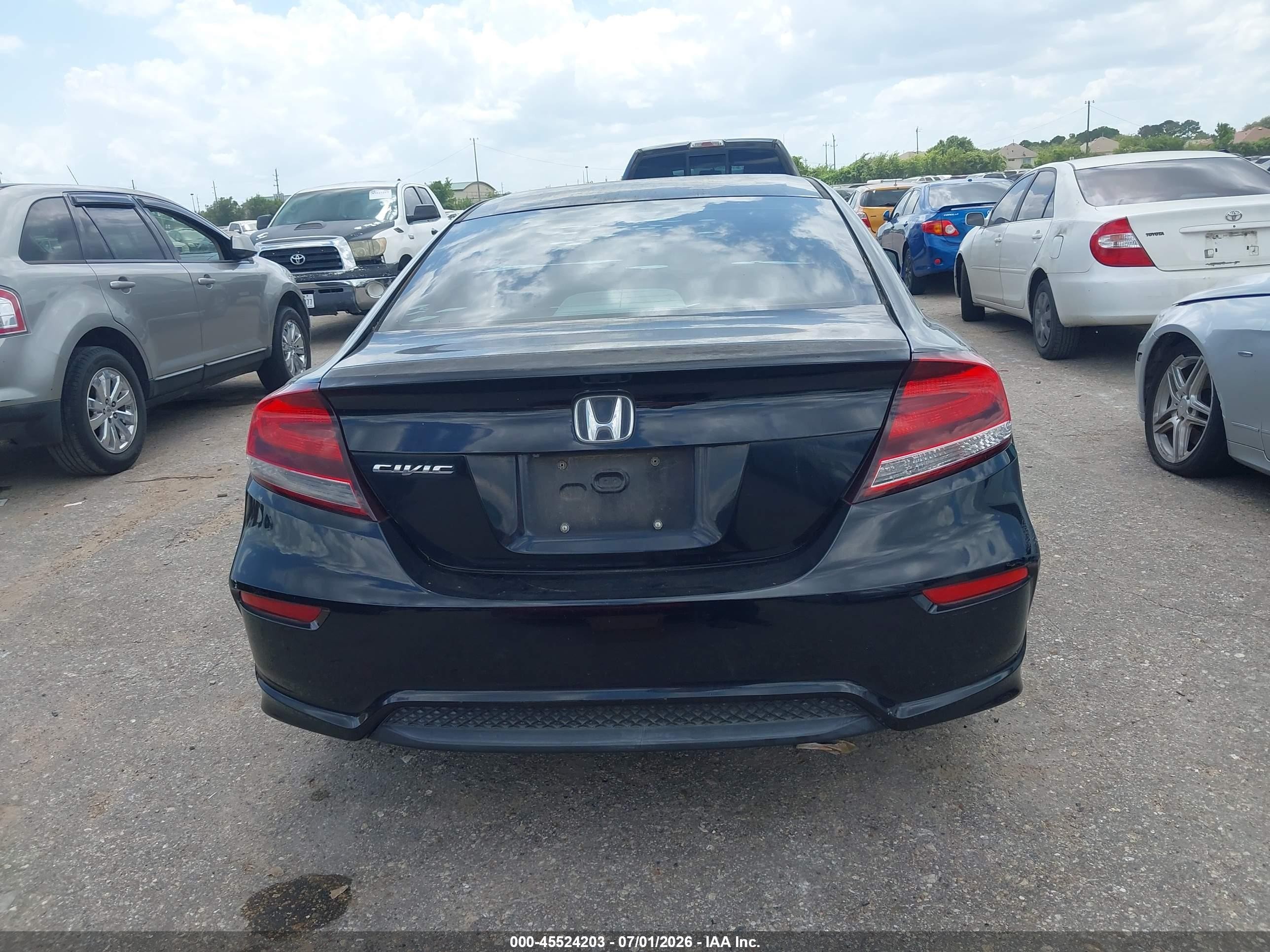 2014 Honda Civic Lx Black vin: 2HGFG3B53EH512324