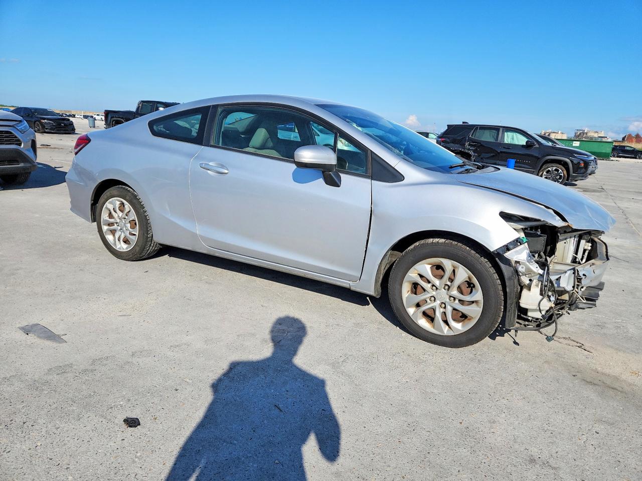 2014 Honda Civic Lx Silver vin: 2HGFG3B53EH521167