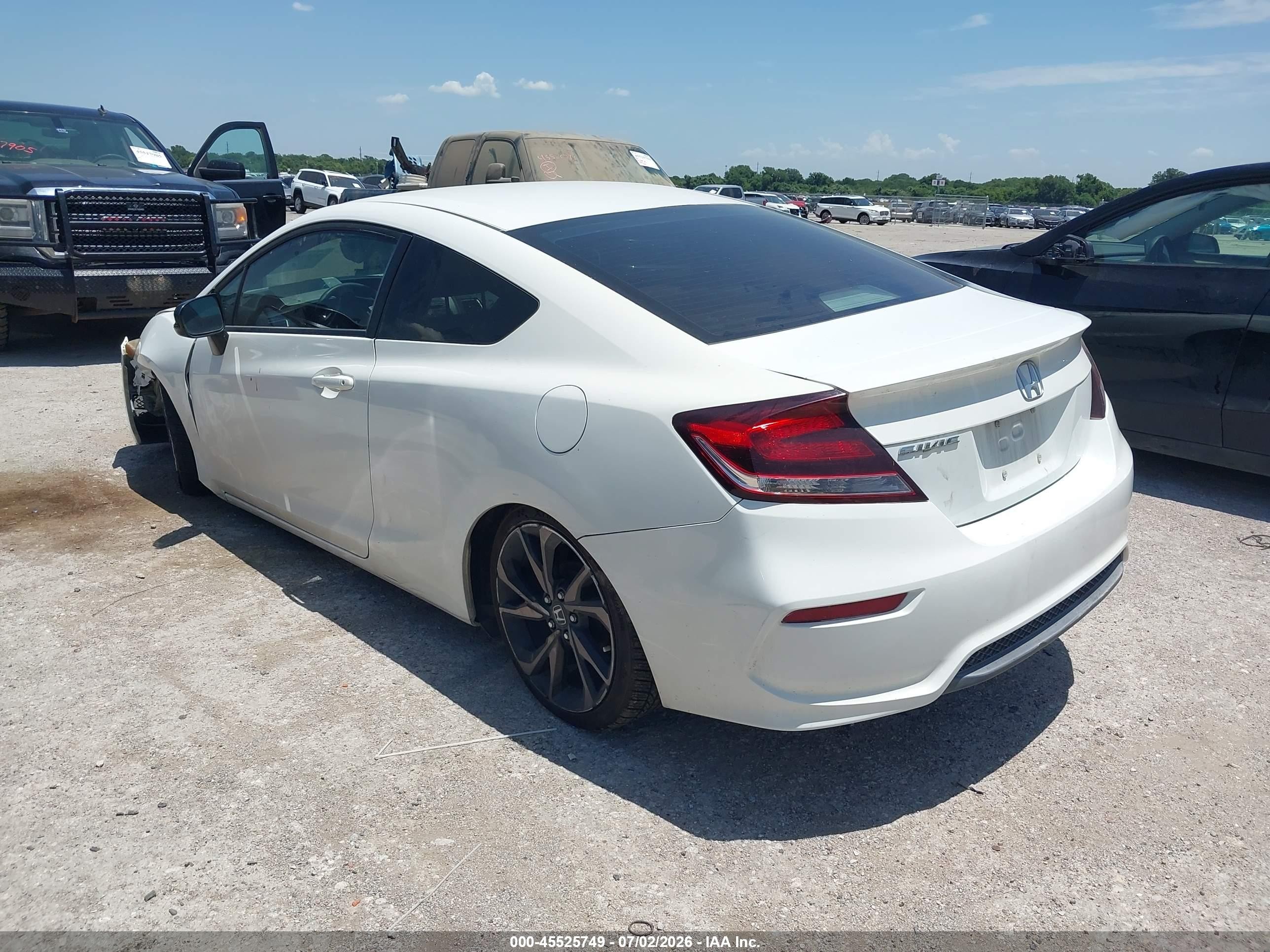 2015 Honda Civic Lx White vin: 2HGFG3B53FH508386