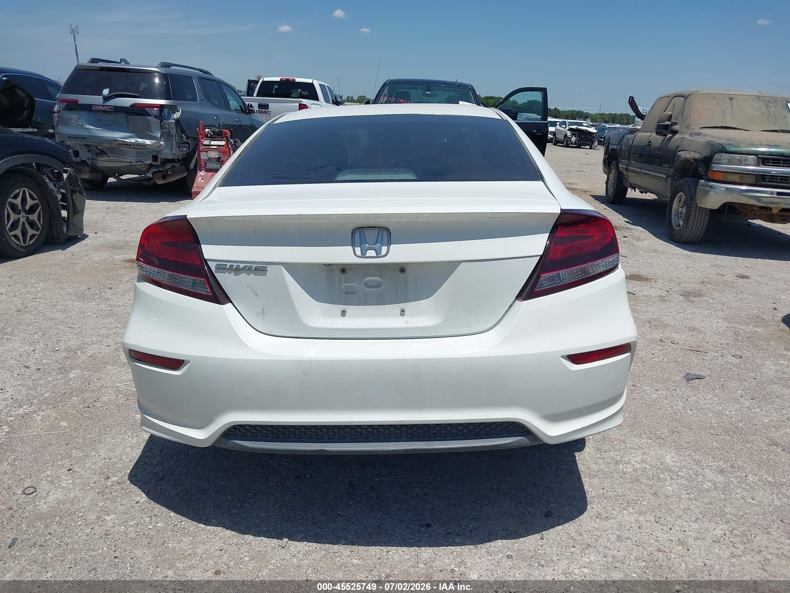 2015 Honda Civic Lx White vin: 2HGFG3B53FH508386