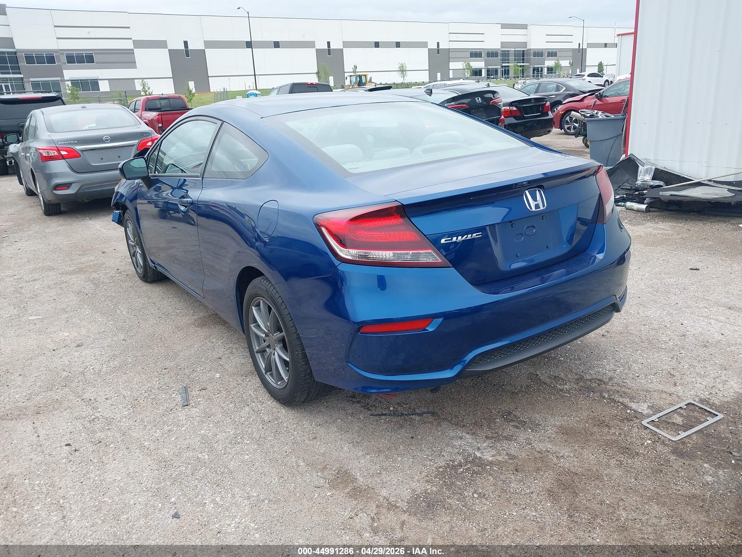 2015 Honda Civic Lx Blue vin: 2HGFG3B53FH531344