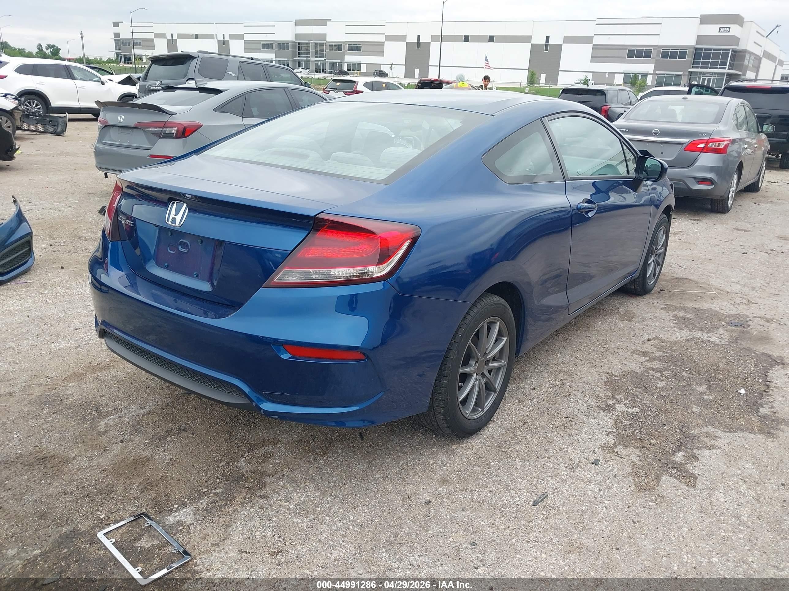 2015 Honda Civic Lx Blue vin: 2HGFG3B53FH531344