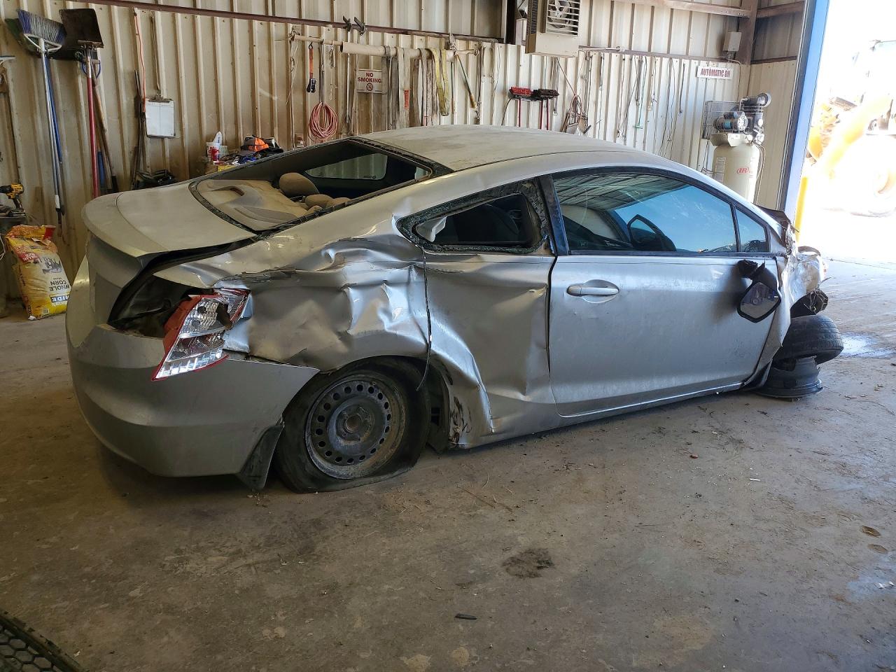 2012 Honda Civic Lx Silver vin: 2HGFG3B54CH528318