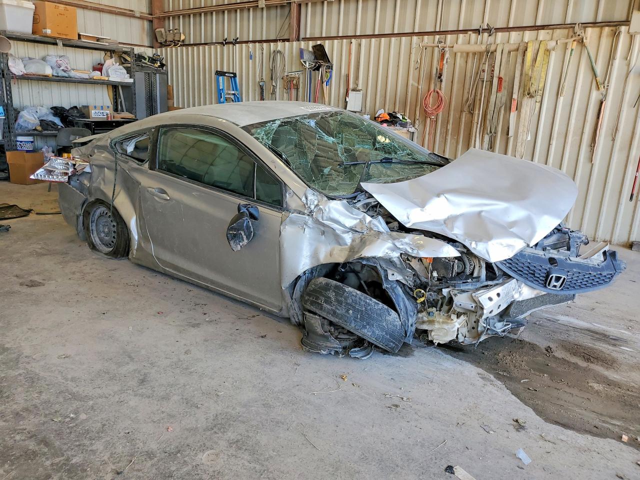 2012 Honda Civic Lx Silver vin: 2HGFG3B54CH528318