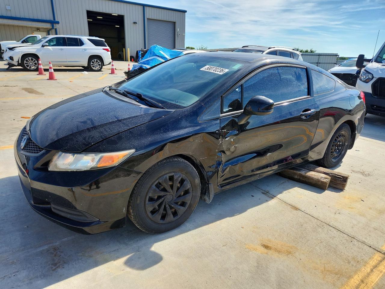 2012 Honda Civic Lx Black vin: 2HGFG3B54CH546768
