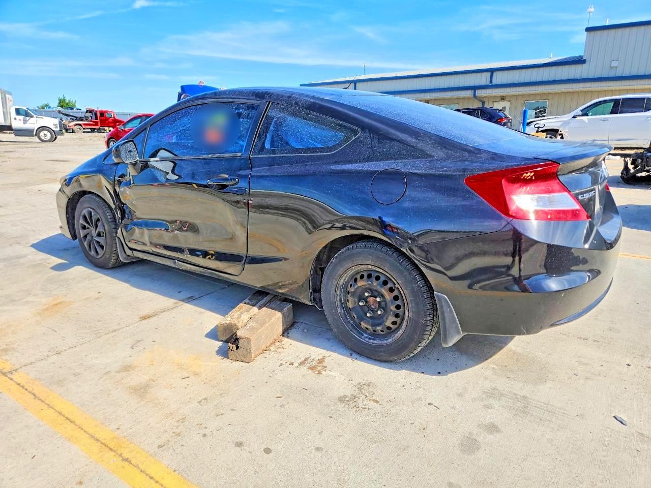 2012 Honda Civic Lx Black vin: 2HGFG3B54CH546768