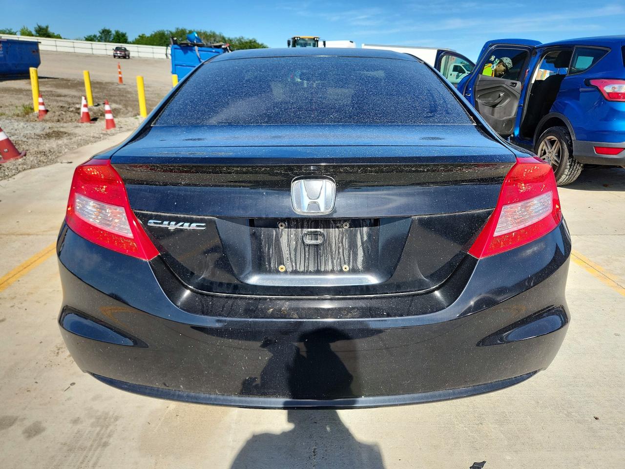 2012 Honda Civic Lx Black vin: 2HGFG3B54CH546768