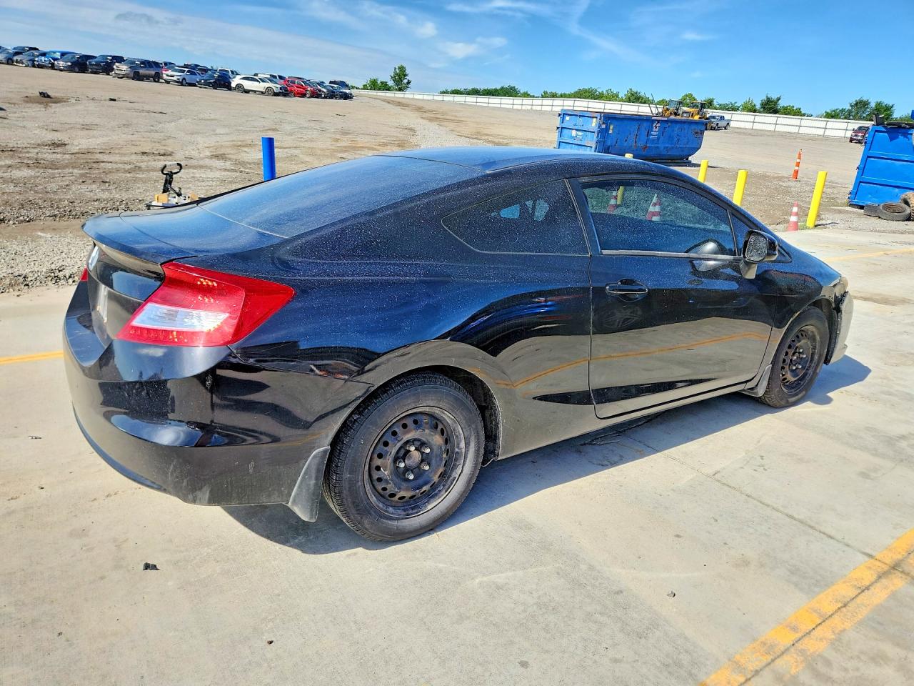 2012 Honda Civic Lx Black vin: 2HGFG3B54CH546768
