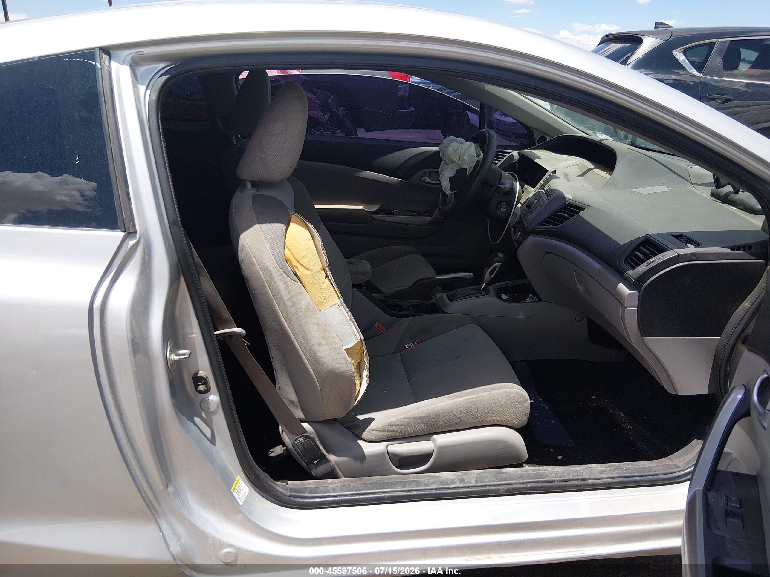 2012 Honda Civic Lx Silver vin: 2HGFG3B54CH549671