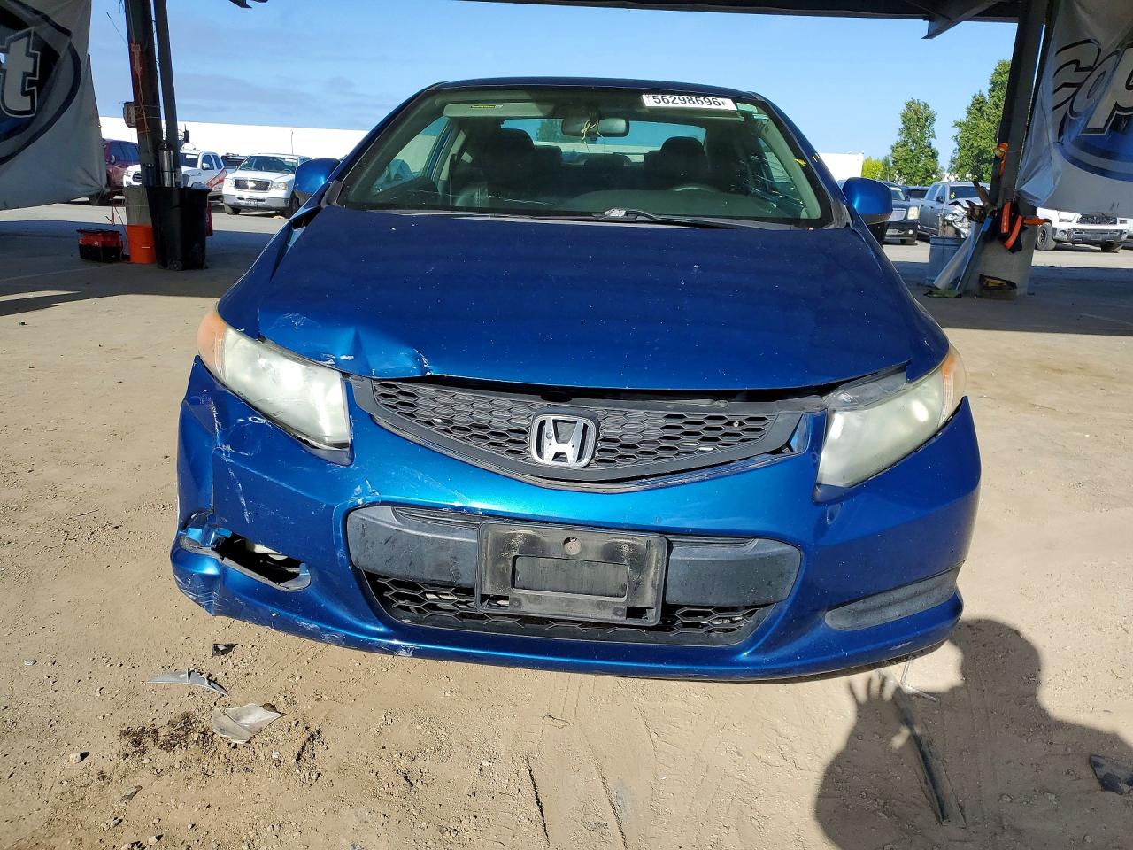 2012 Honda Civic Lx Blue vin: 2HGFG3B54CH554658