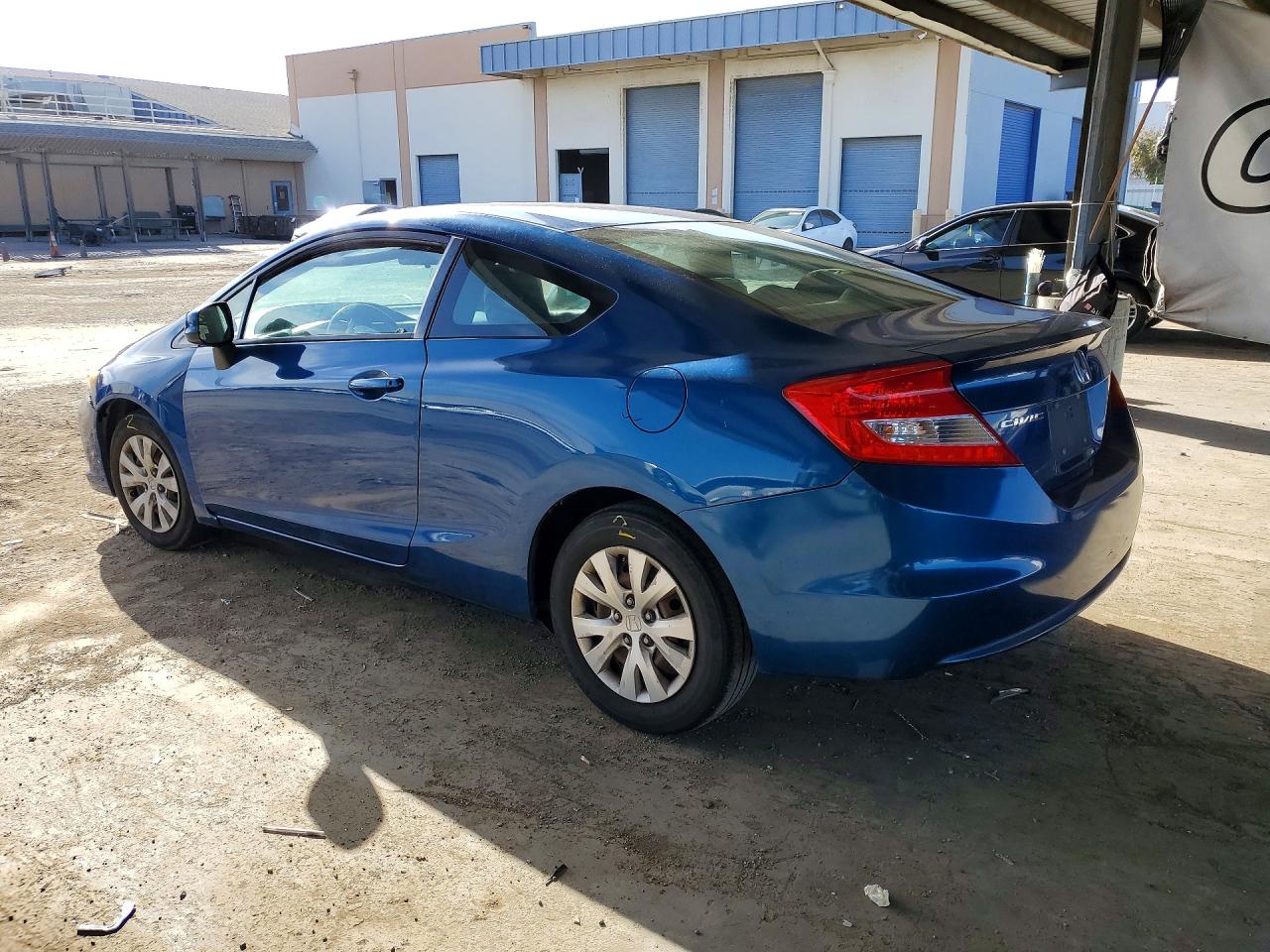 2012 Honda Civic Lx Blue vin: 2HGFG3B54CH554658