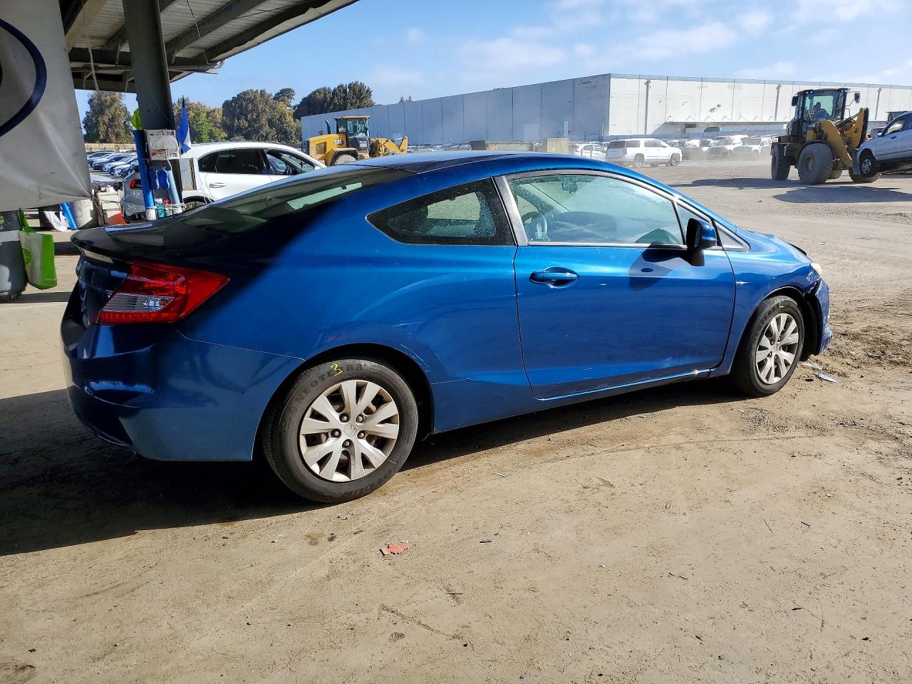 2012 Honda Civic Lx Blue vin: 2HGFG3B54CH554658