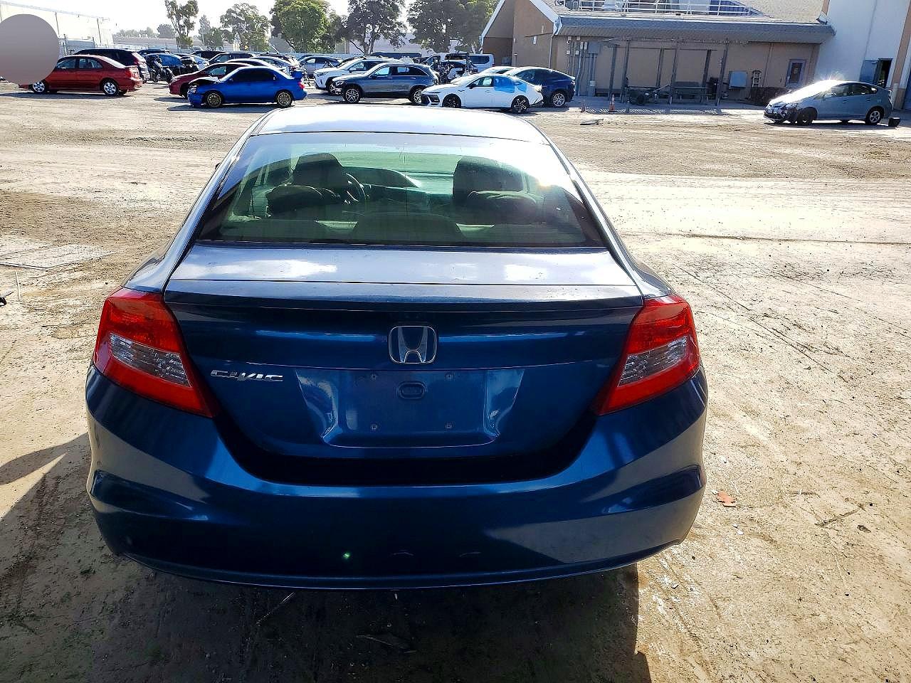2012 Honda Civic Lx Blue vin: 2HGFG3B54CH554658