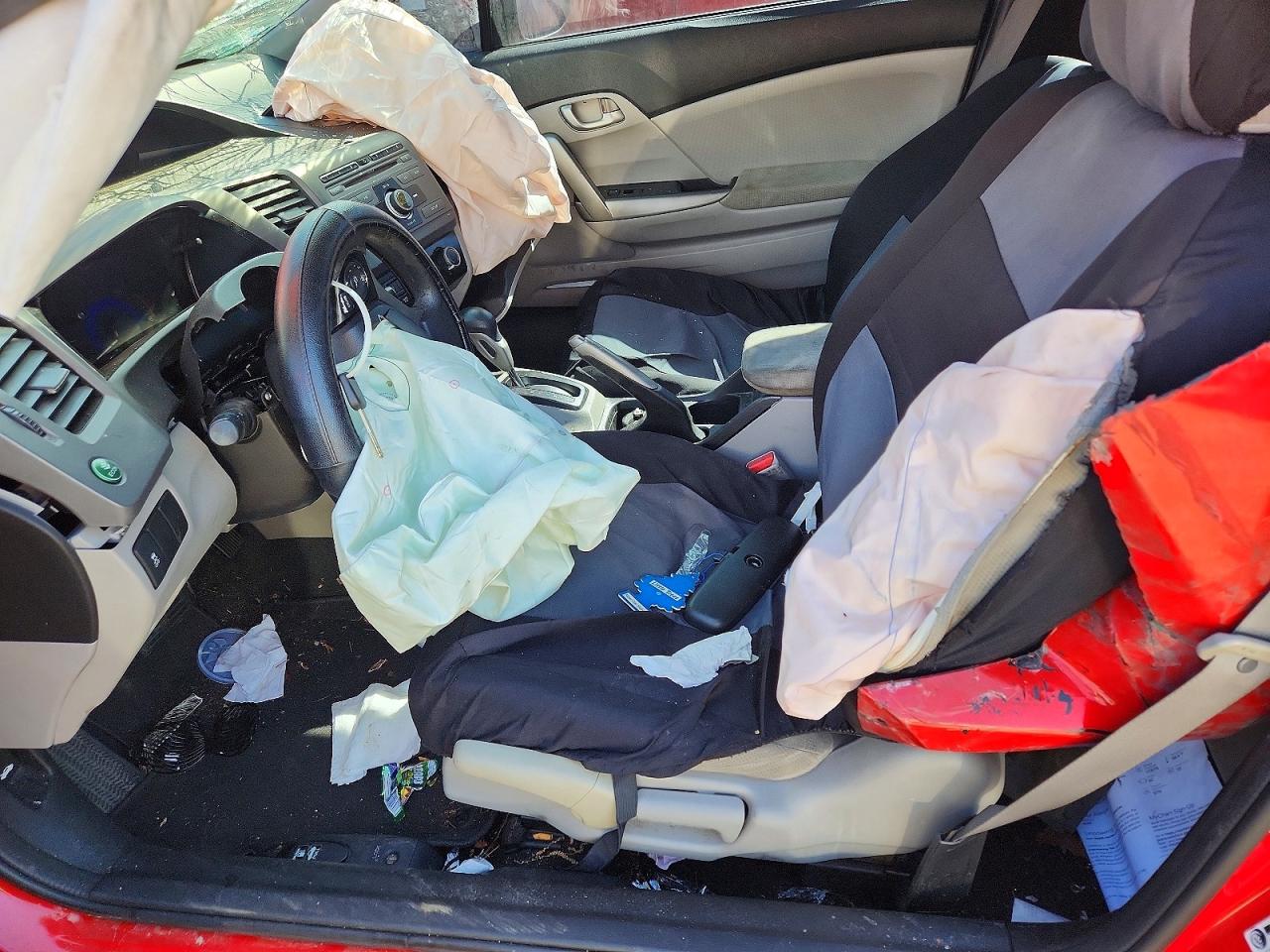 2012 Honda Civic Lx Red vin: 2HGFG3B54CH554837