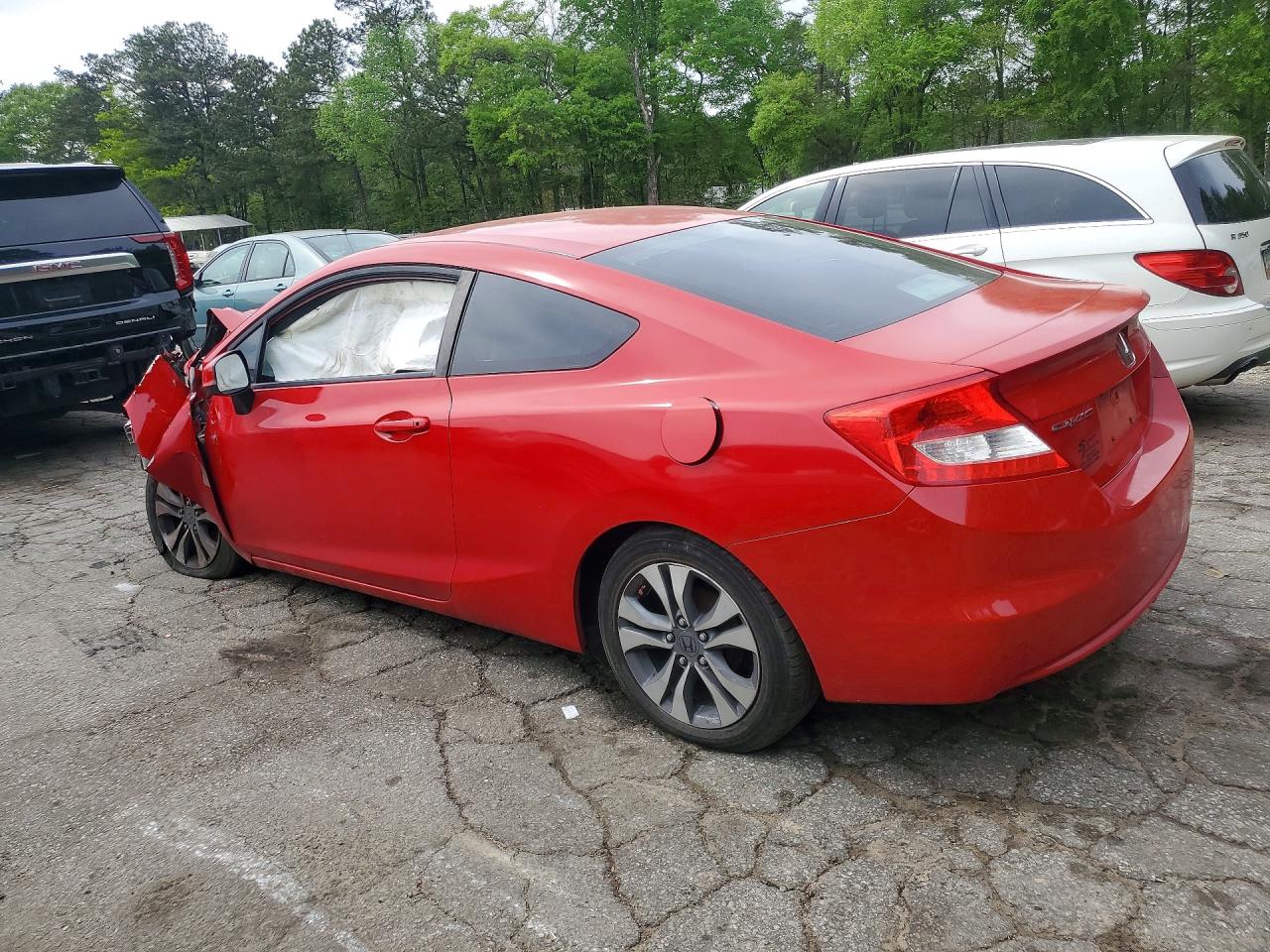 2012 Honda Civic Lx Red vin: 2HGFG3B54CH554837