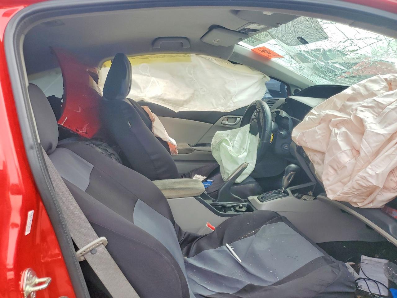 2012 Honda Civic Lx Red vin: 2HGFG3B54CH554837