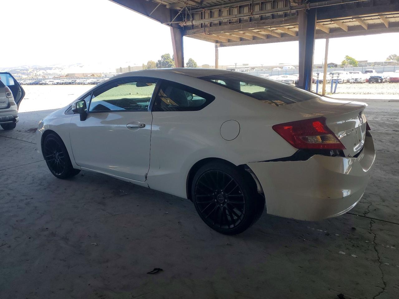 2012 Honda Civic Lx White vin: 2HGFG3B54CH558970
