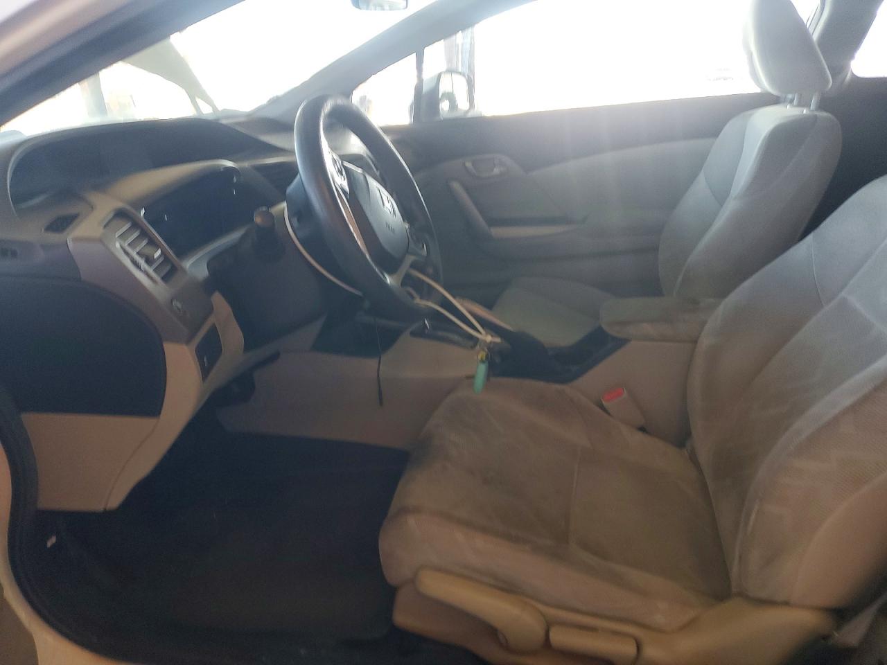 2012 Honda Civic Lx White vin: 2HGFG3B54CH558970