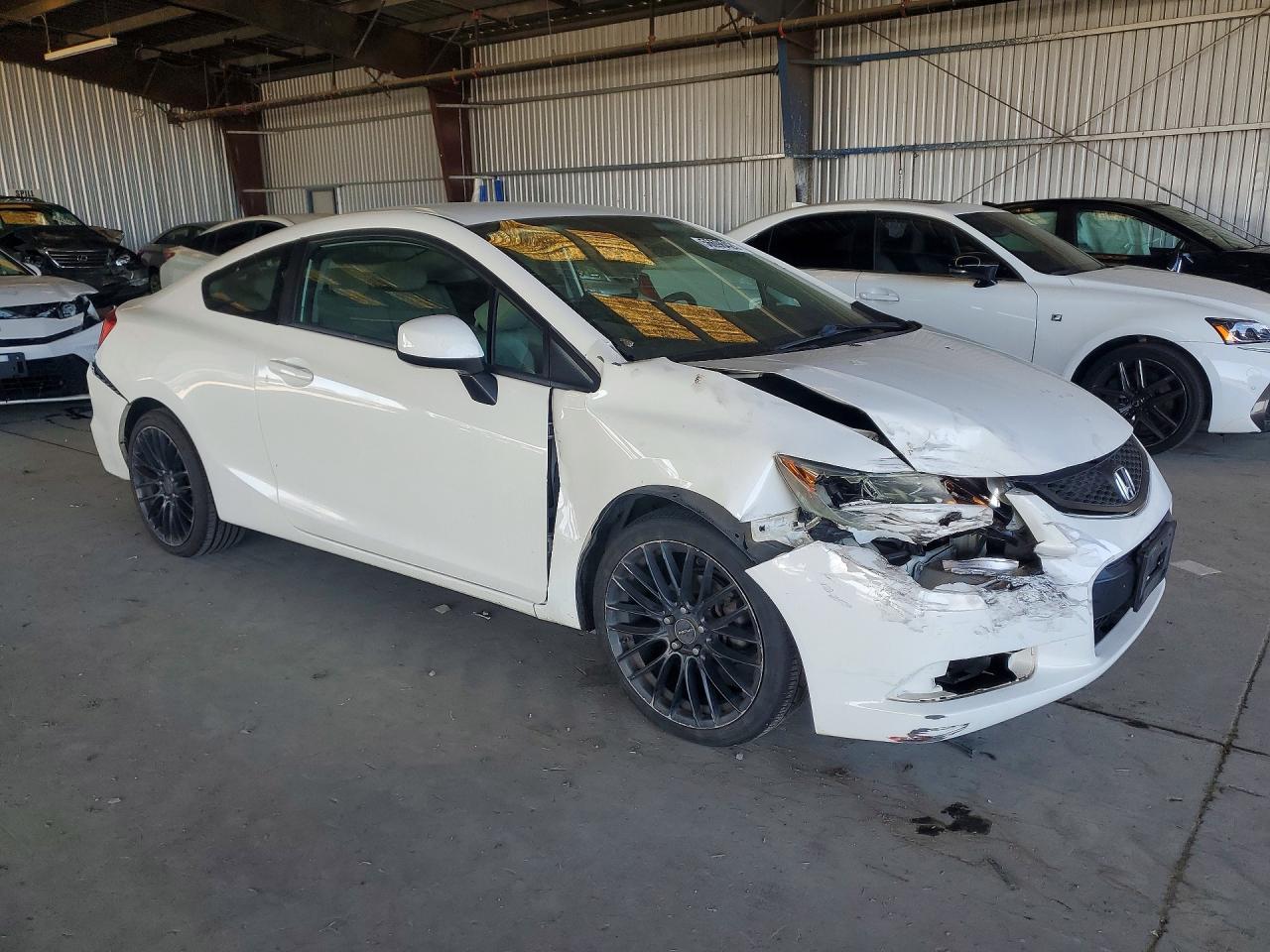 2012 Honda Civic Lx White vin: 2HGFG3B54CH558970