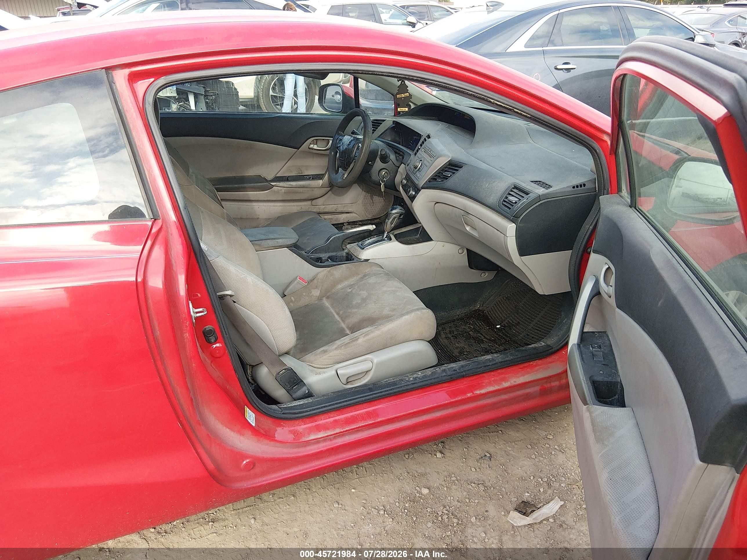 2012 Honda Civic Lx Красный vin: 2HGFG3B54CH562209