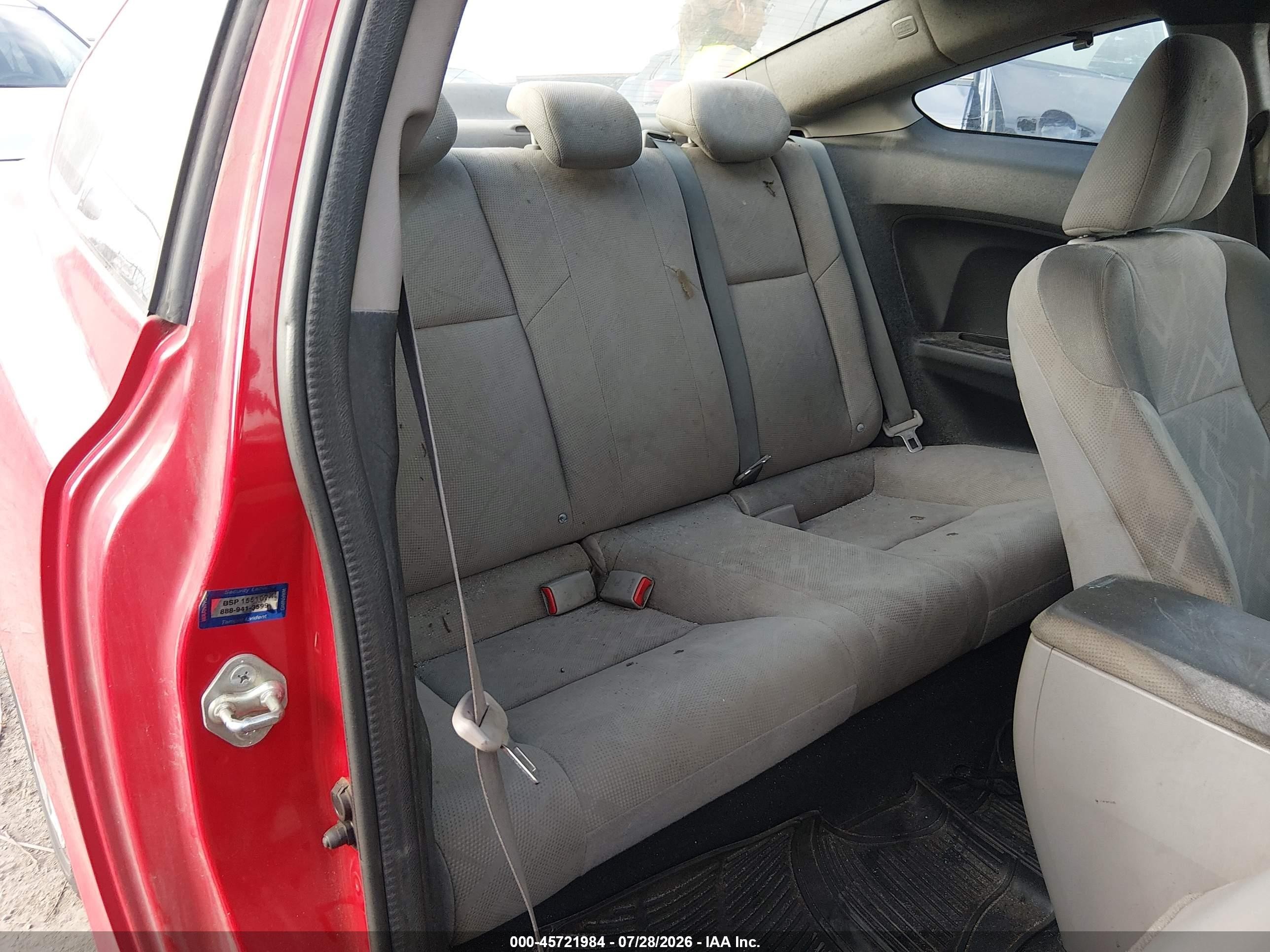 2012 Honda Civic Lx Красный vin: 2HGFG3B54CH562209