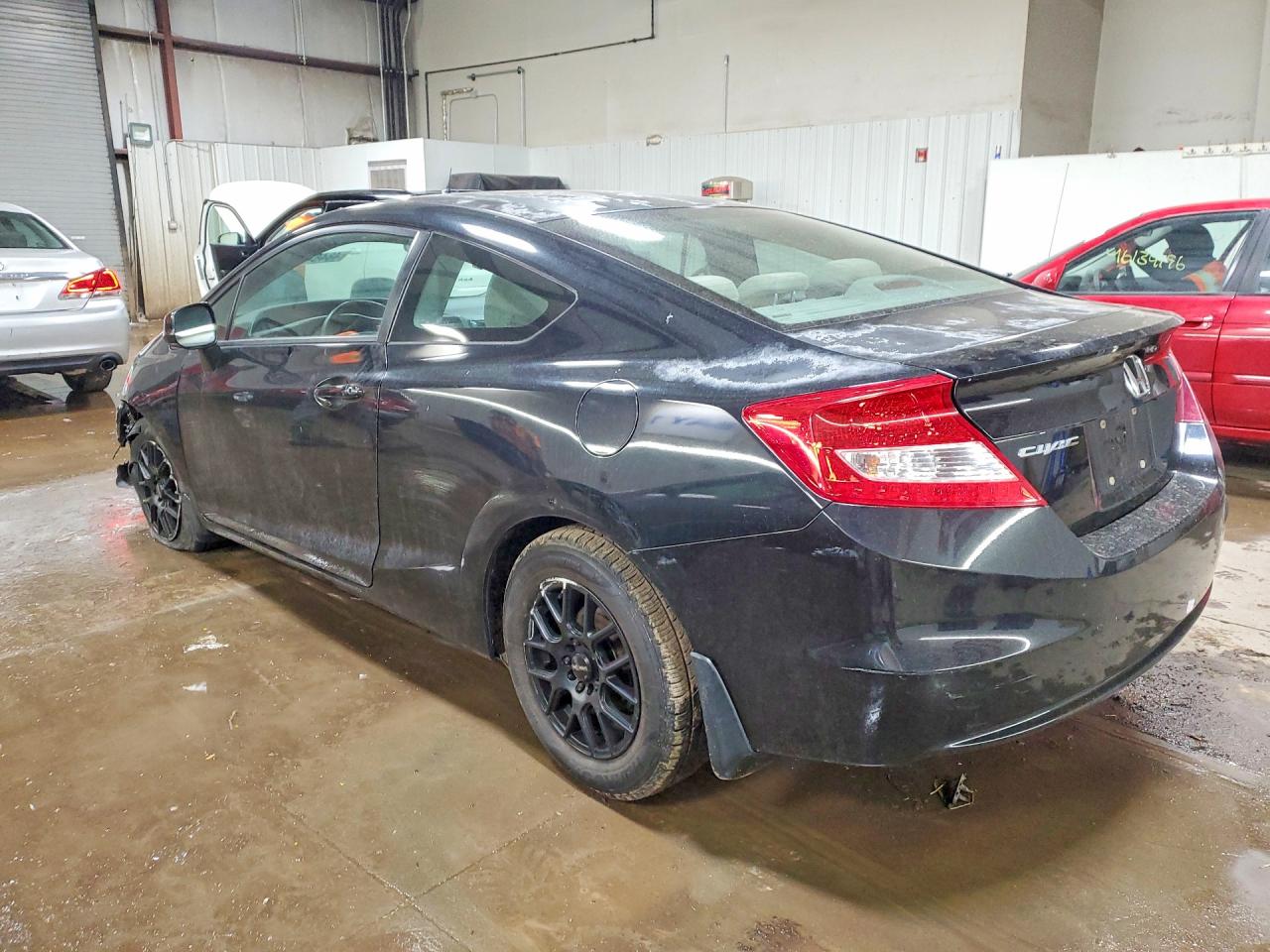 2013 Honda Civic Lx Black vin: 2HGFG3B54DH508846