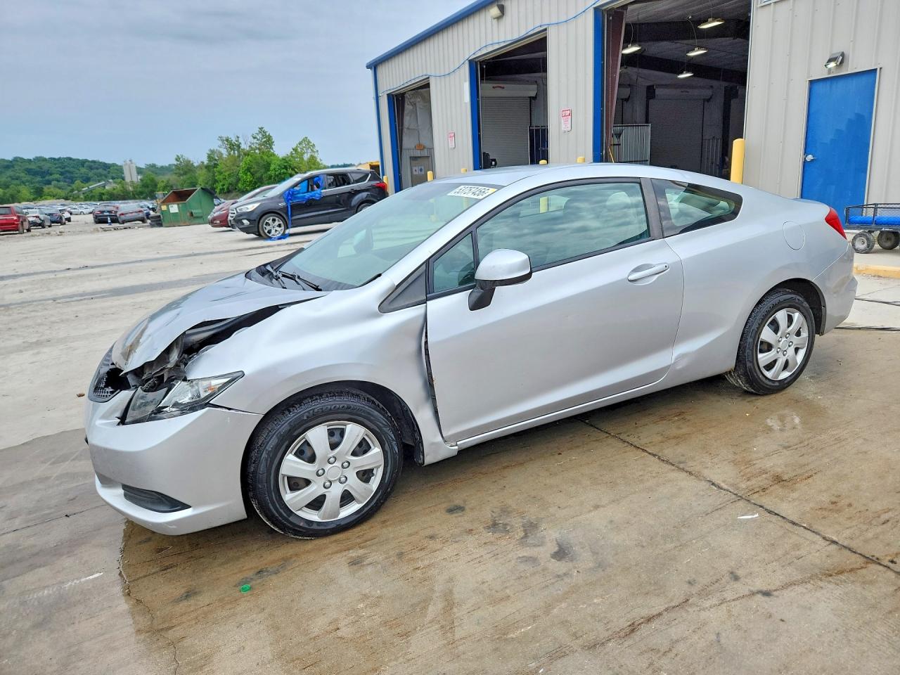 2013 Honda Civic Lx Silver vin: 2HGFG3B54DH512895
