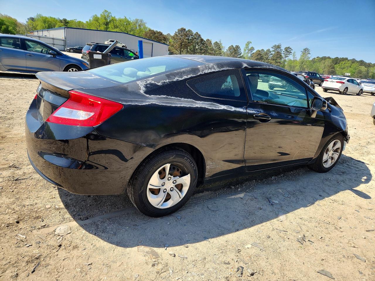 2013 Honda Civic Lx Black vin: 2HGFG3B54DH514128