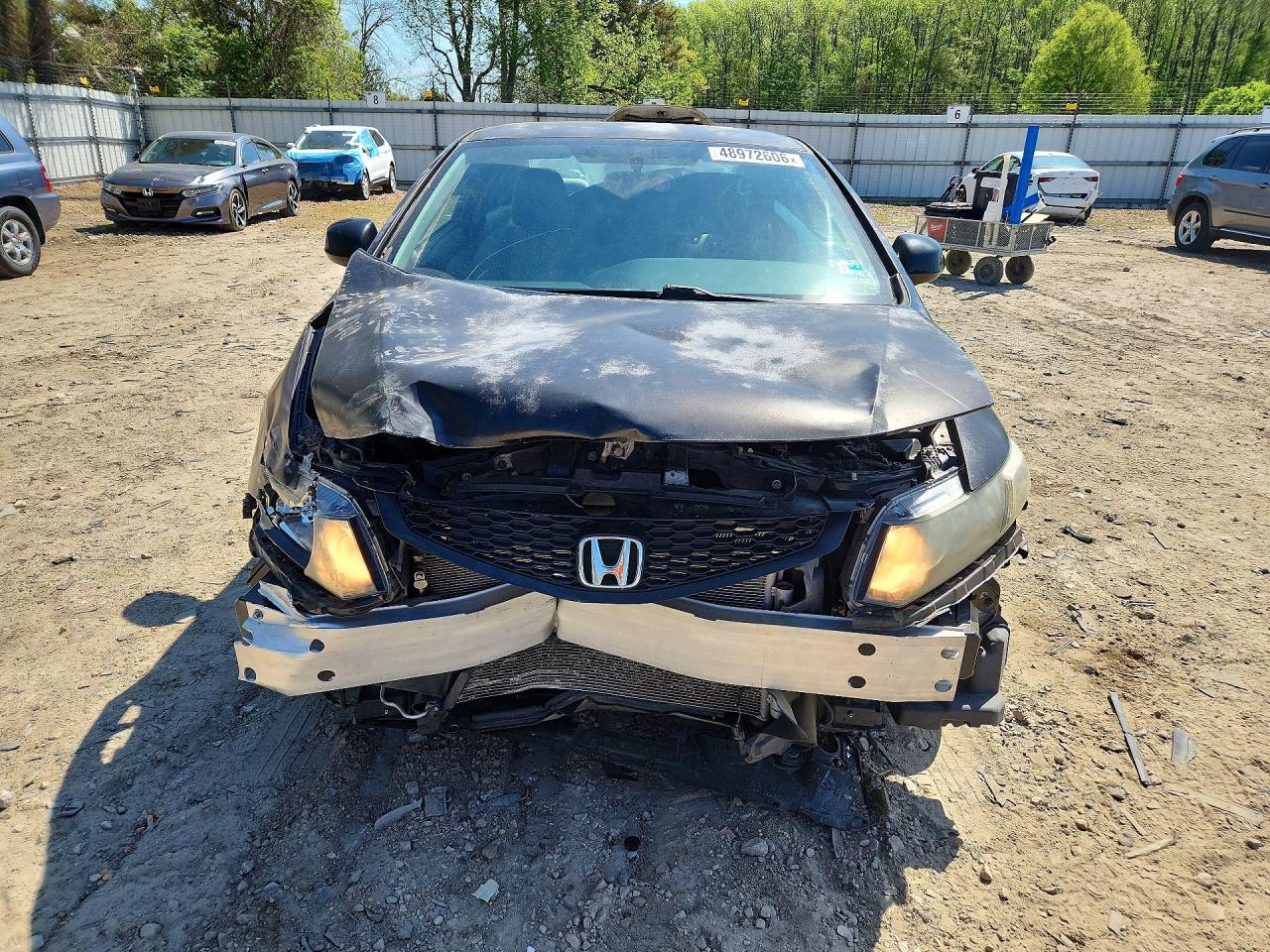 2013 Honda Civic Lx Black vin: 2HGFG3B54DH514128