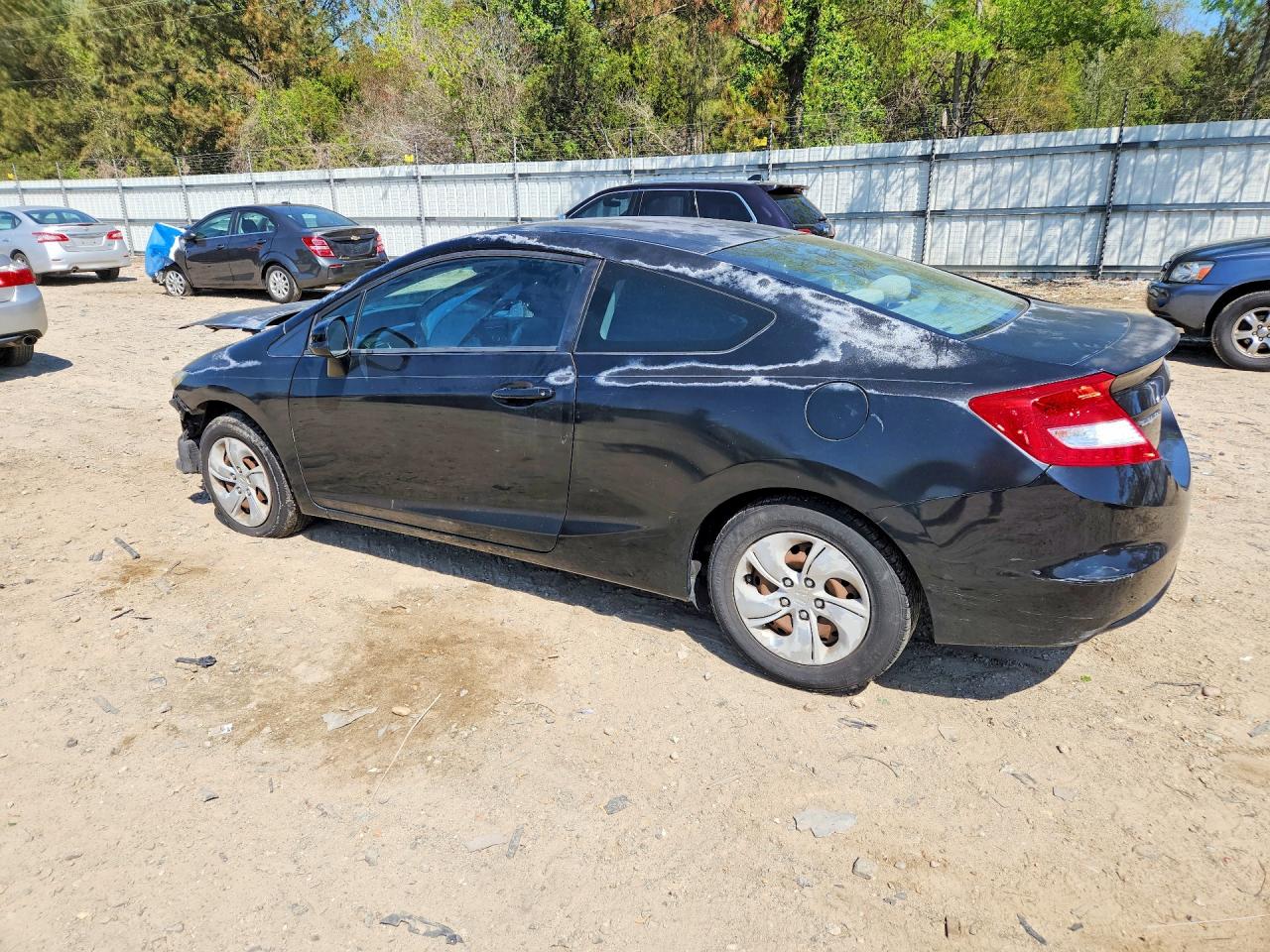 2013 Honda Civic Lx Black vin: 2HGFG3B54DH514128