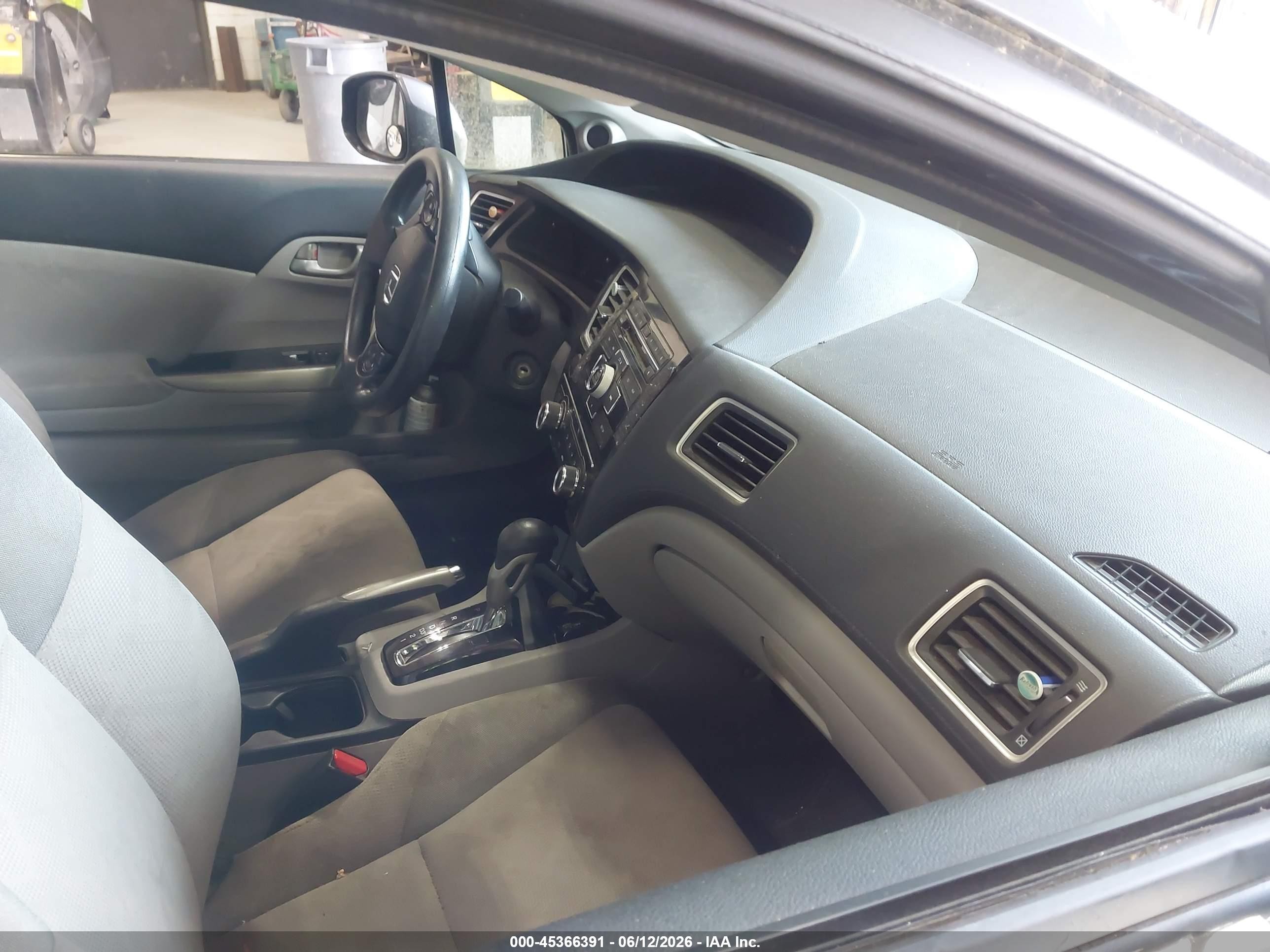 2013 Honda Civic Lx Gray vin: 2HGFG3B54DH518440