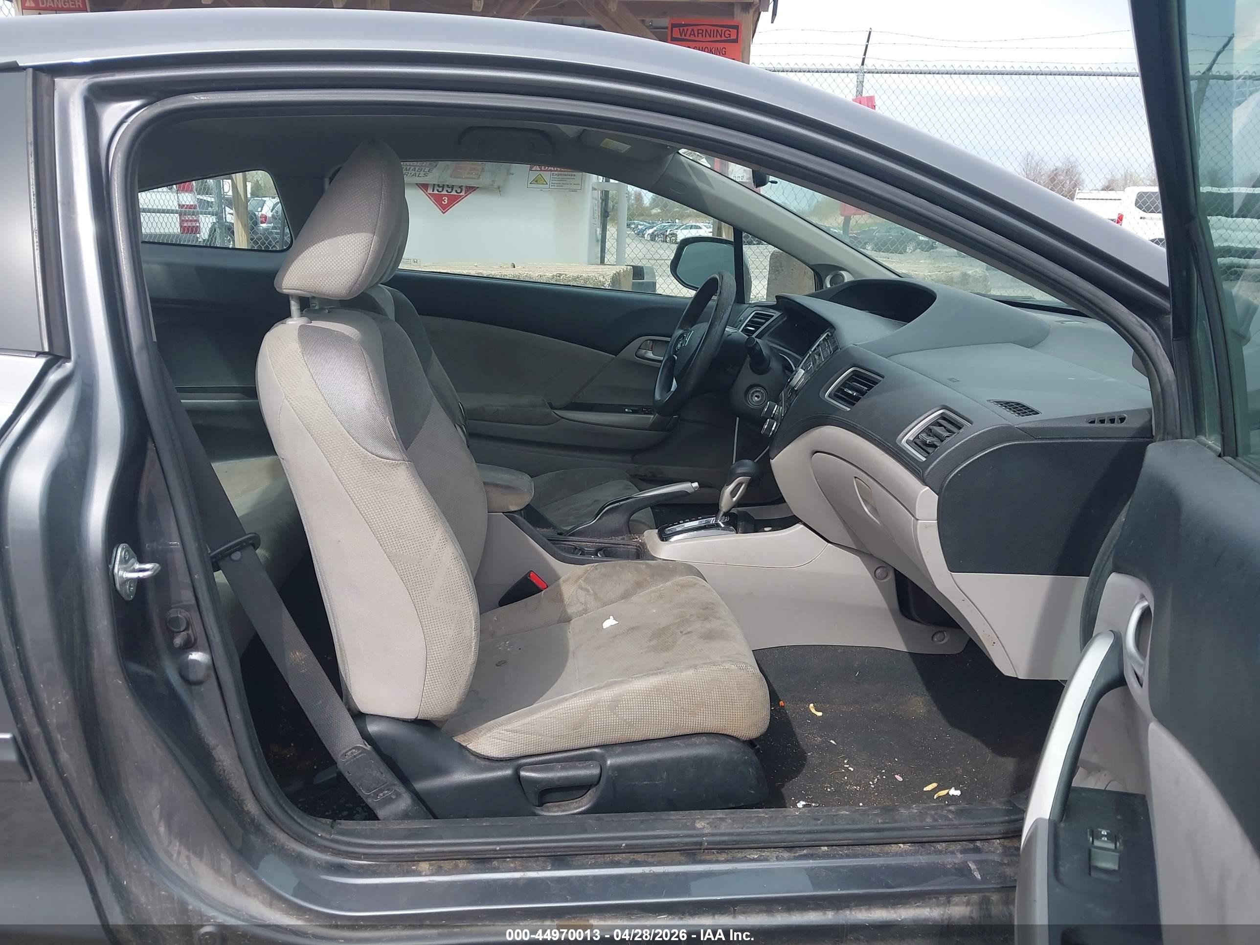 2013 Honda Civic Lx Gray vin: 2HGFG3B54DH525307