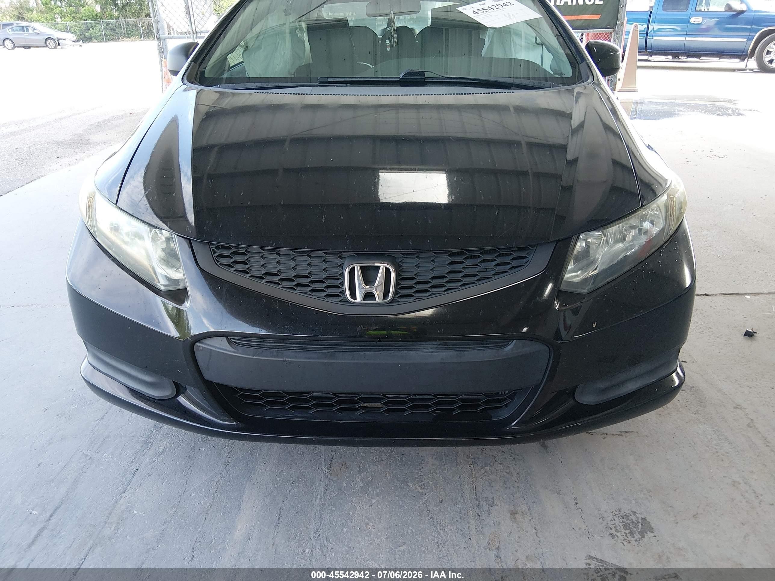 2013 Honda Civic Lx Black vin: 2HGFG3B54DH532810